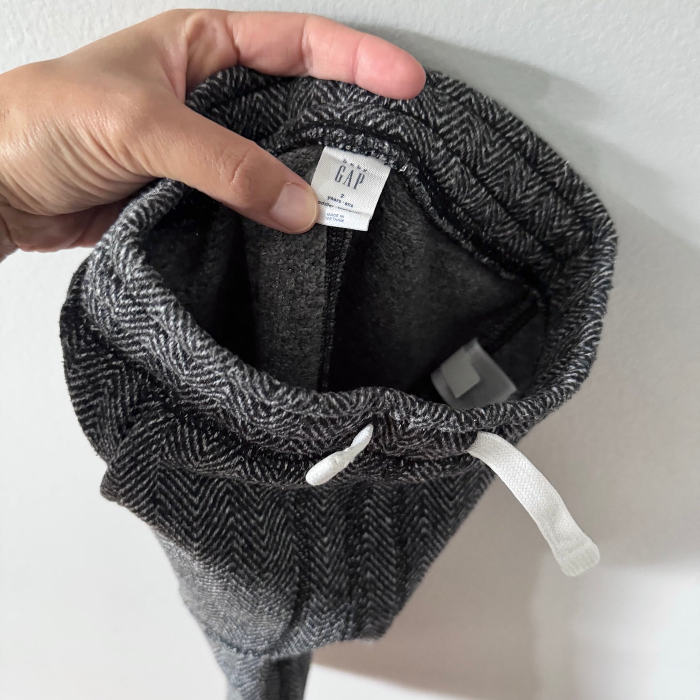 Gap / Thick black x grey lined pants / 2Y