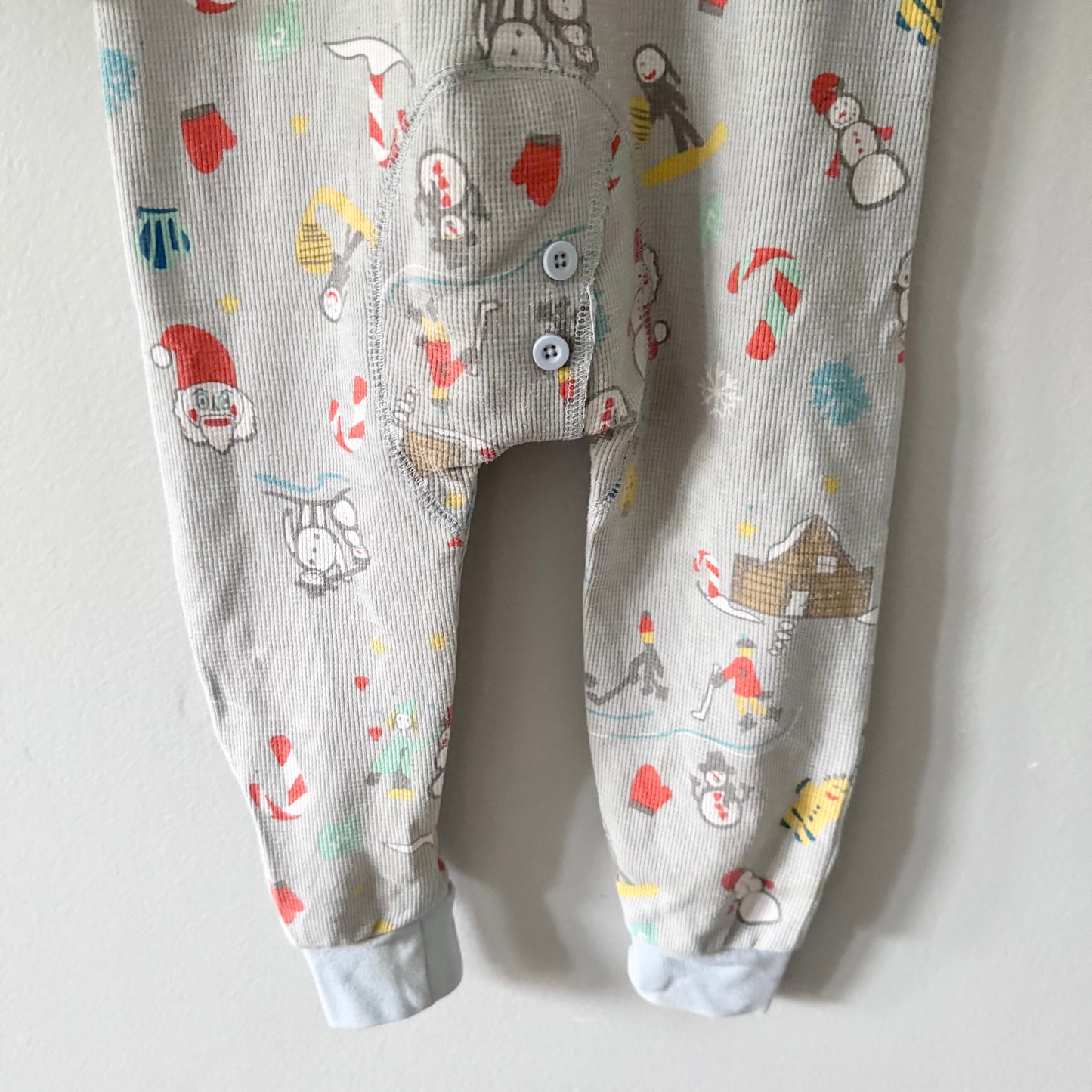 Arborist / Light grey holiday romper / 2-3Y