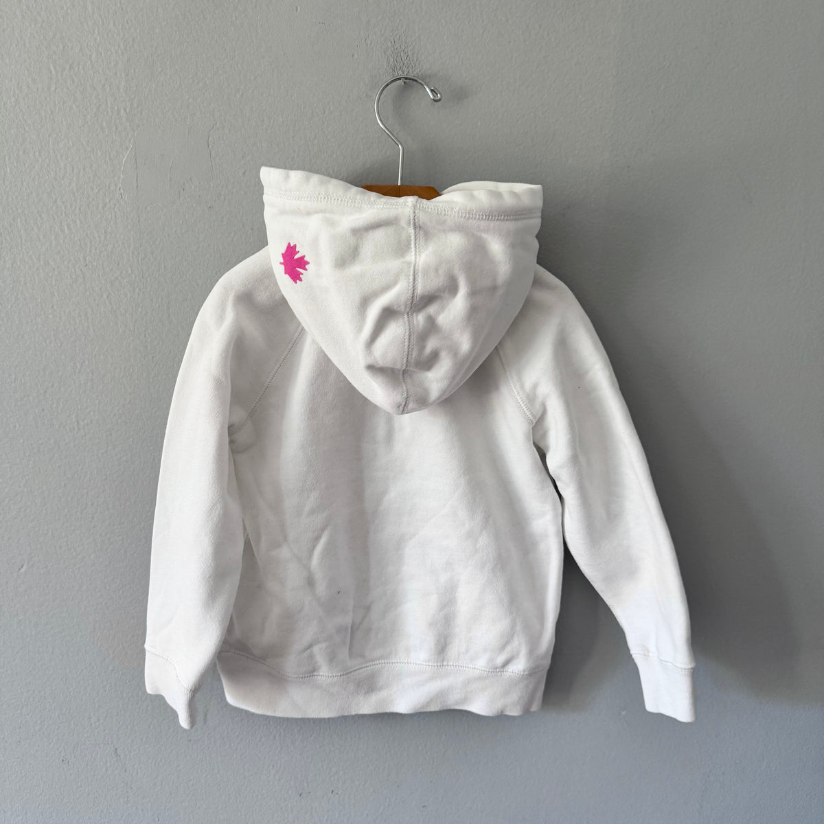 Roots / White zip up hoodie / 5T