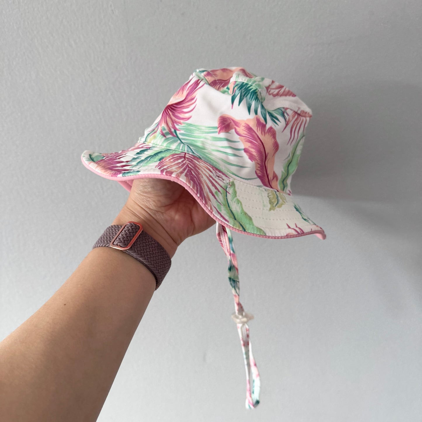 Millymook / Pink nylon water hat / 12-24M