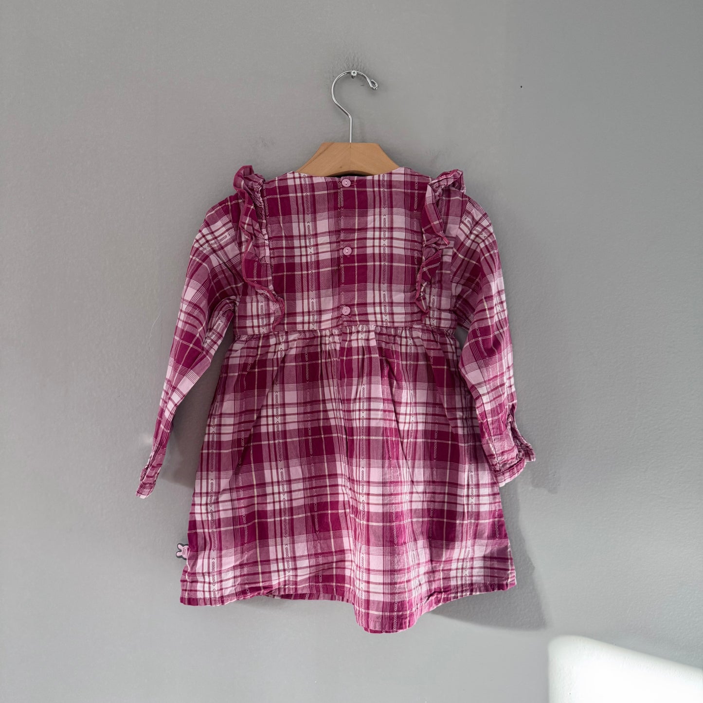 Souris mini / Red white blouse dress / 3Y