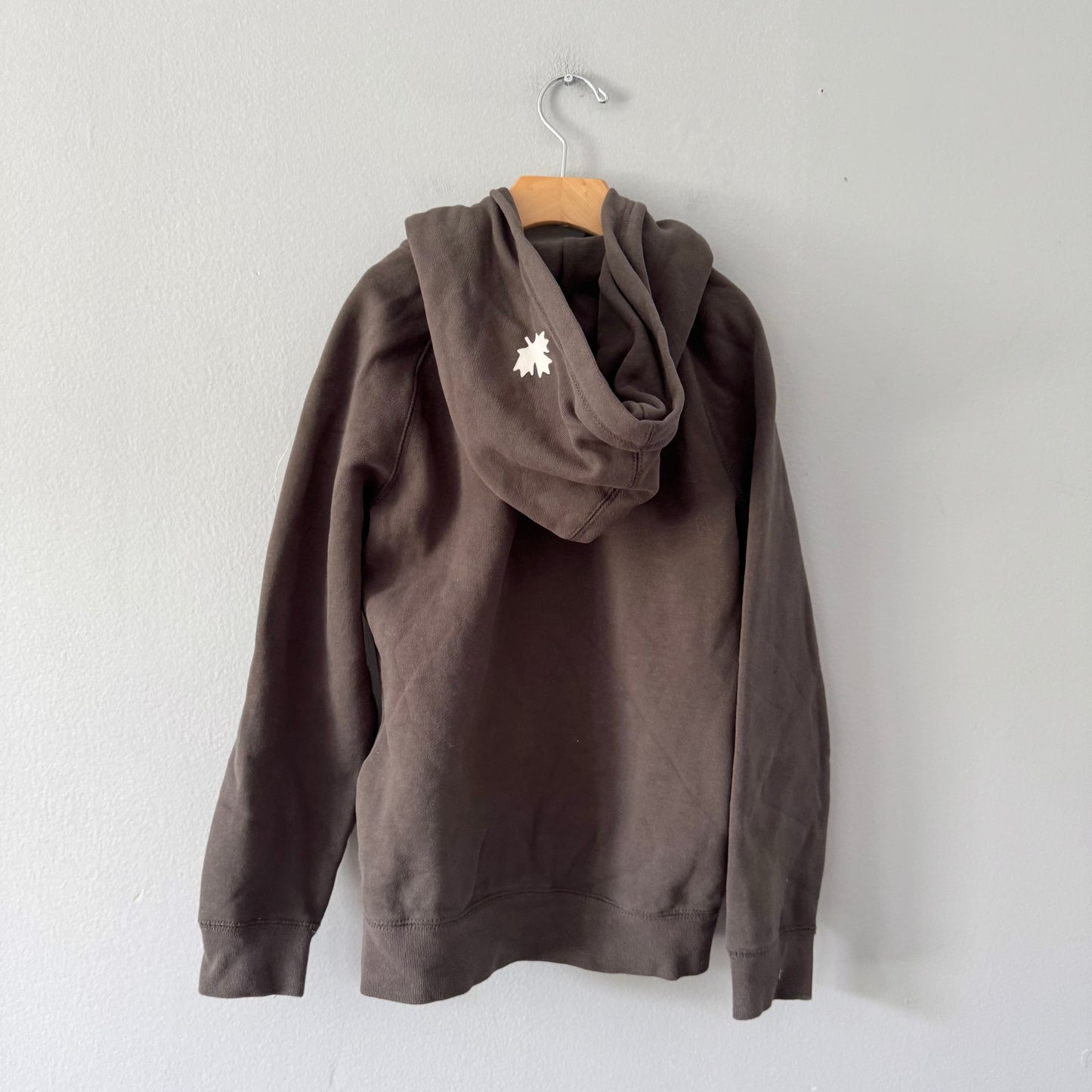 Roots / Dark grey zip up hoodie / 9-10Y