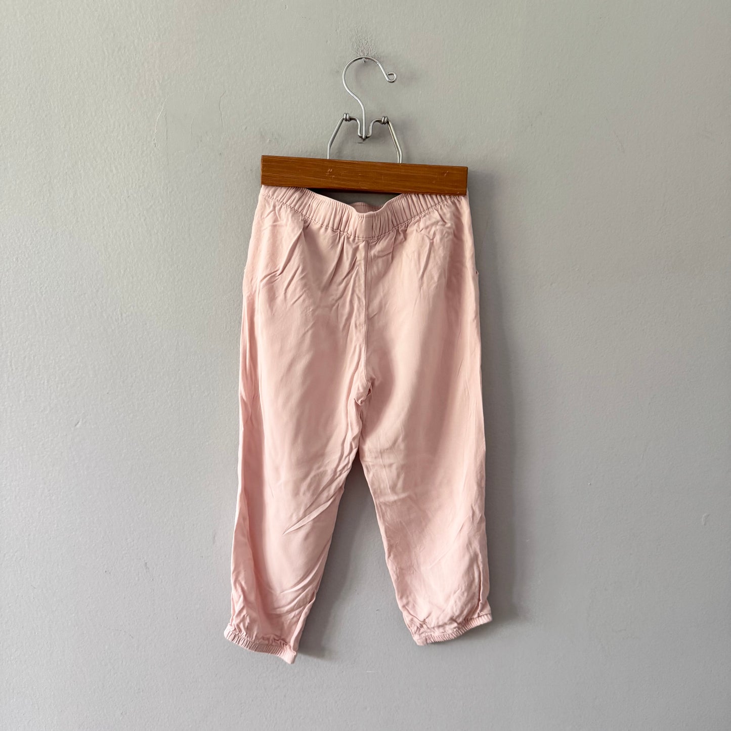 H&M / Light pink viscose pants / 3-4Y