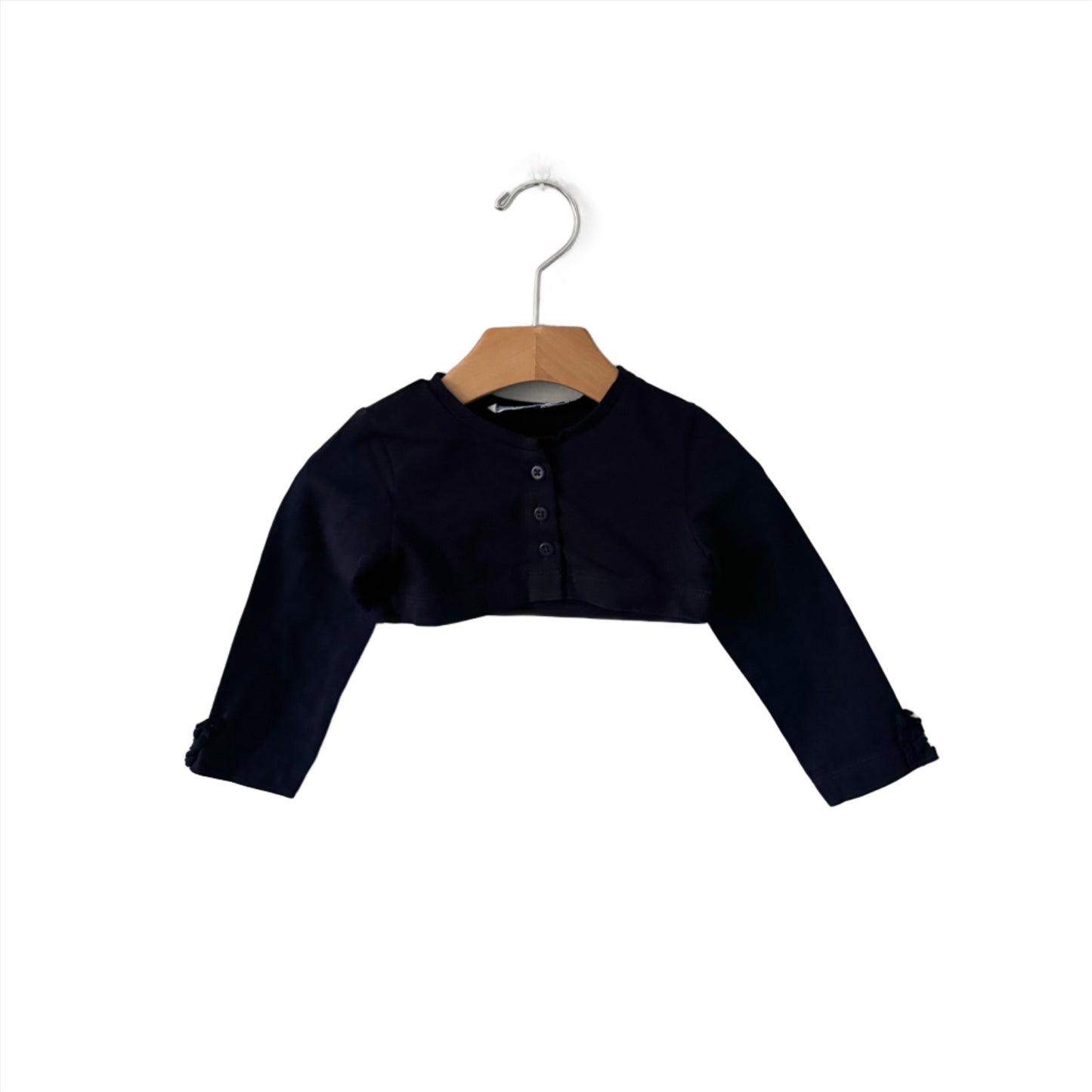 Mayoral / Navy long sleeve cotton cardigan / 9M