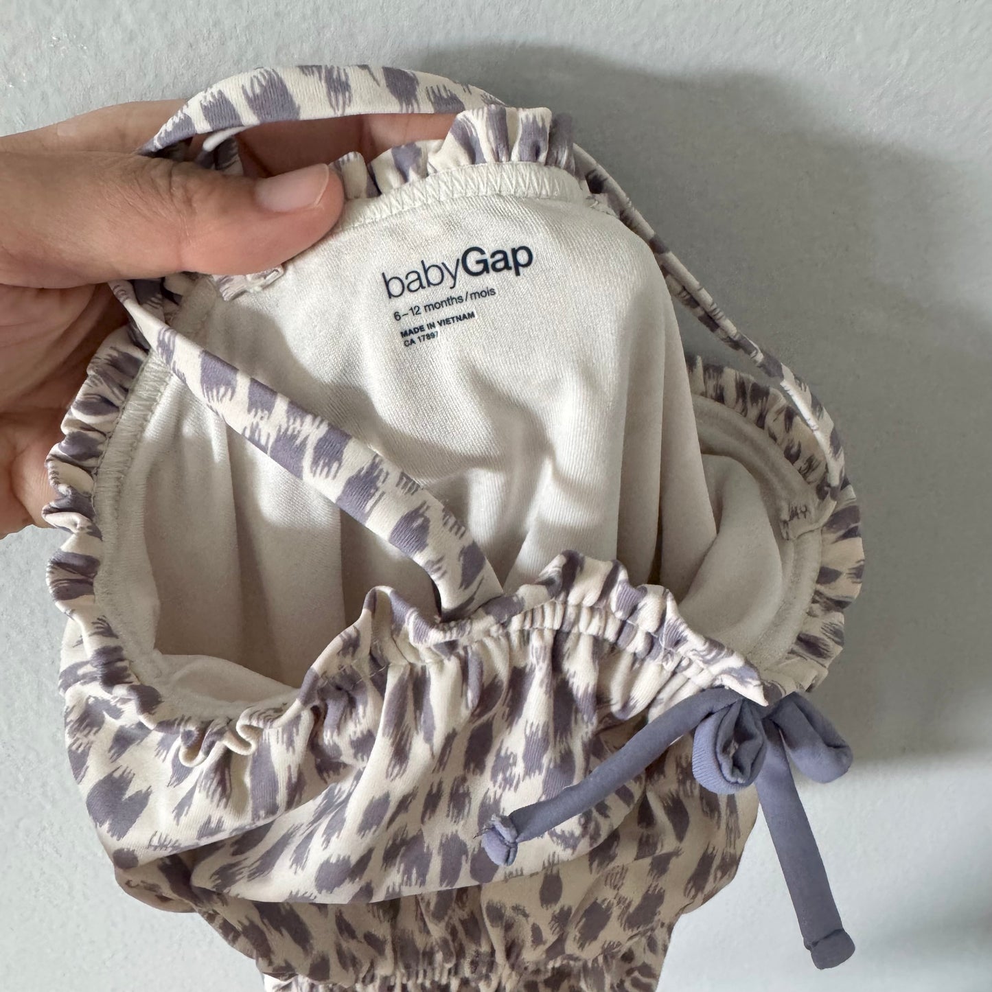 Gap / Beige x smokey purple swimwear / 6-12M