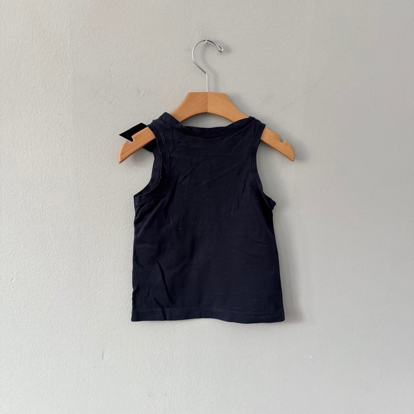 Petit Bateau / Navy tank top with bow / 4Y(Fits 2.5-3.5Y)