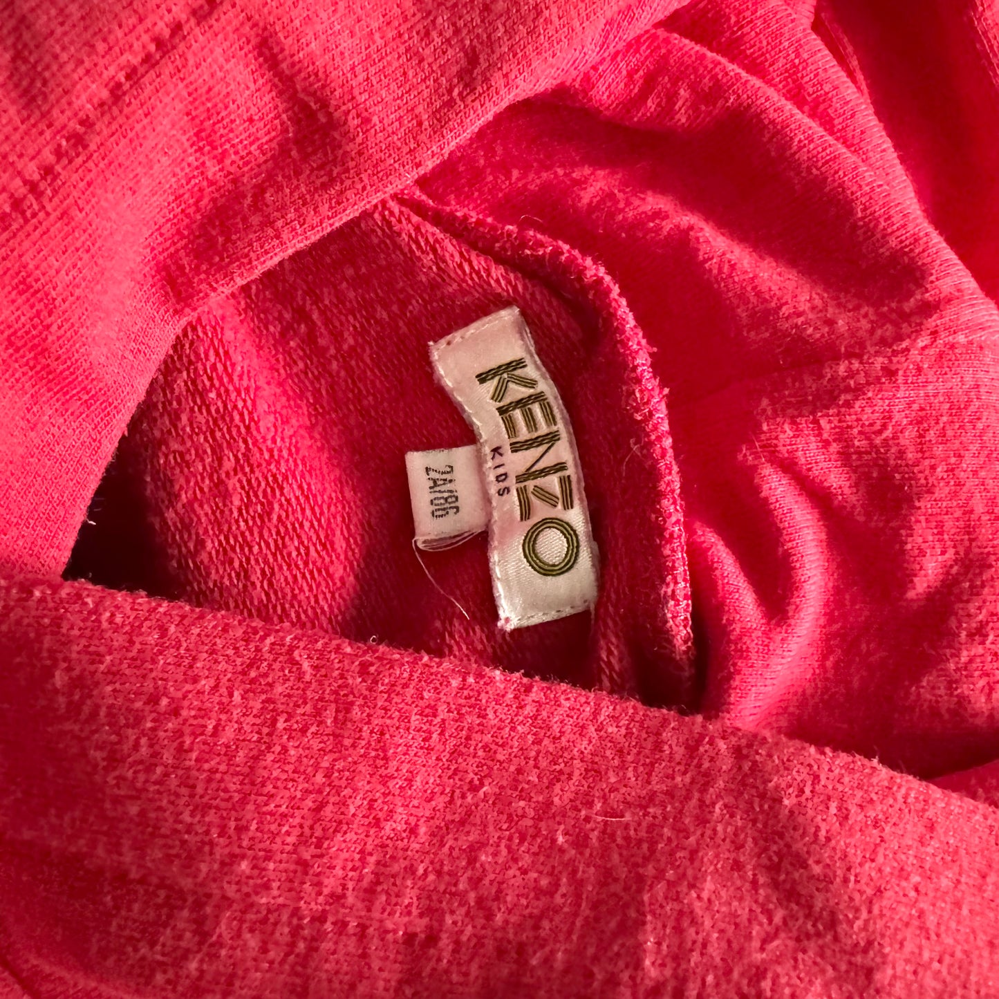 Kenzo / Red hoodie / 2Y