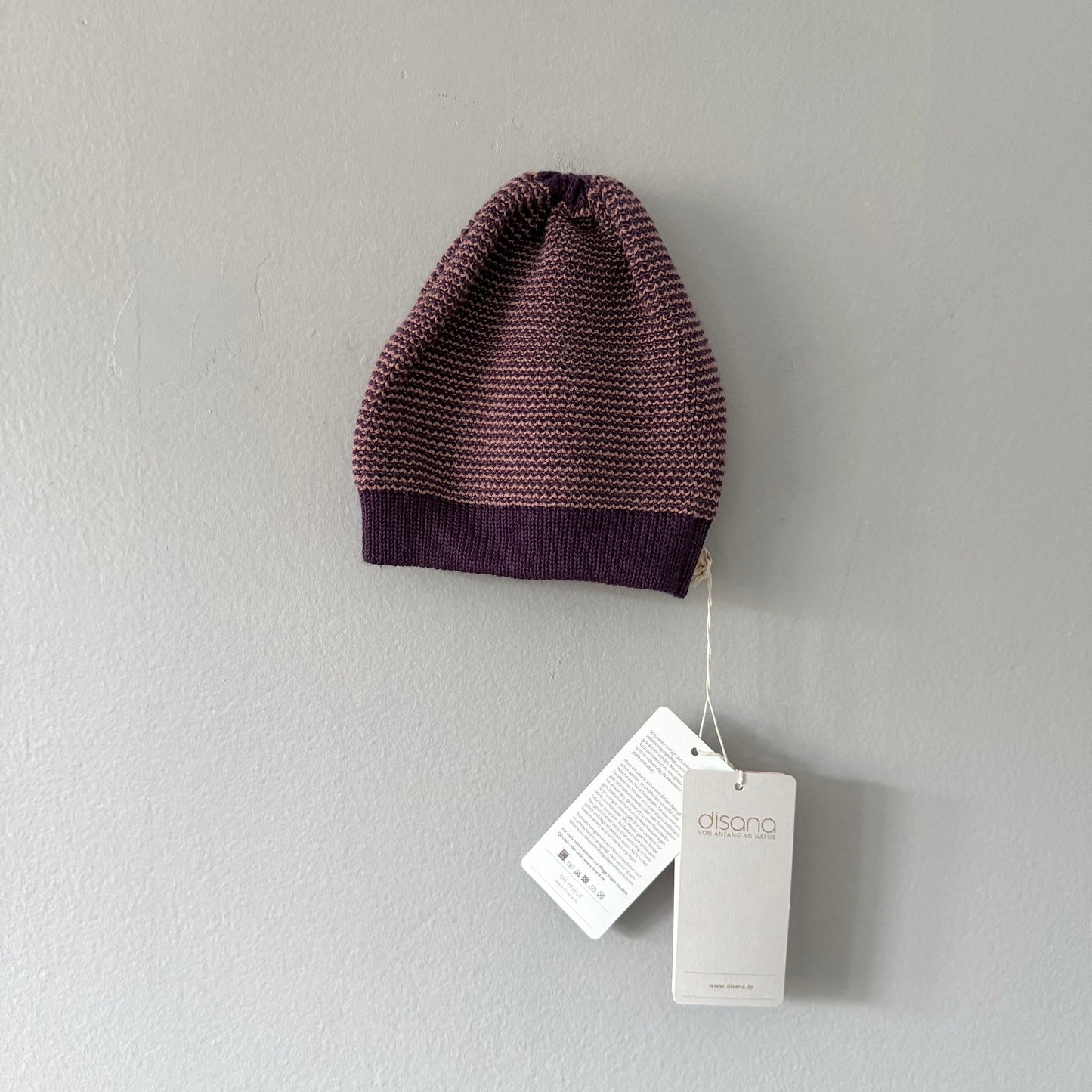 Disana / Beanie purple - New with tag / 46-50cm(12-24M)