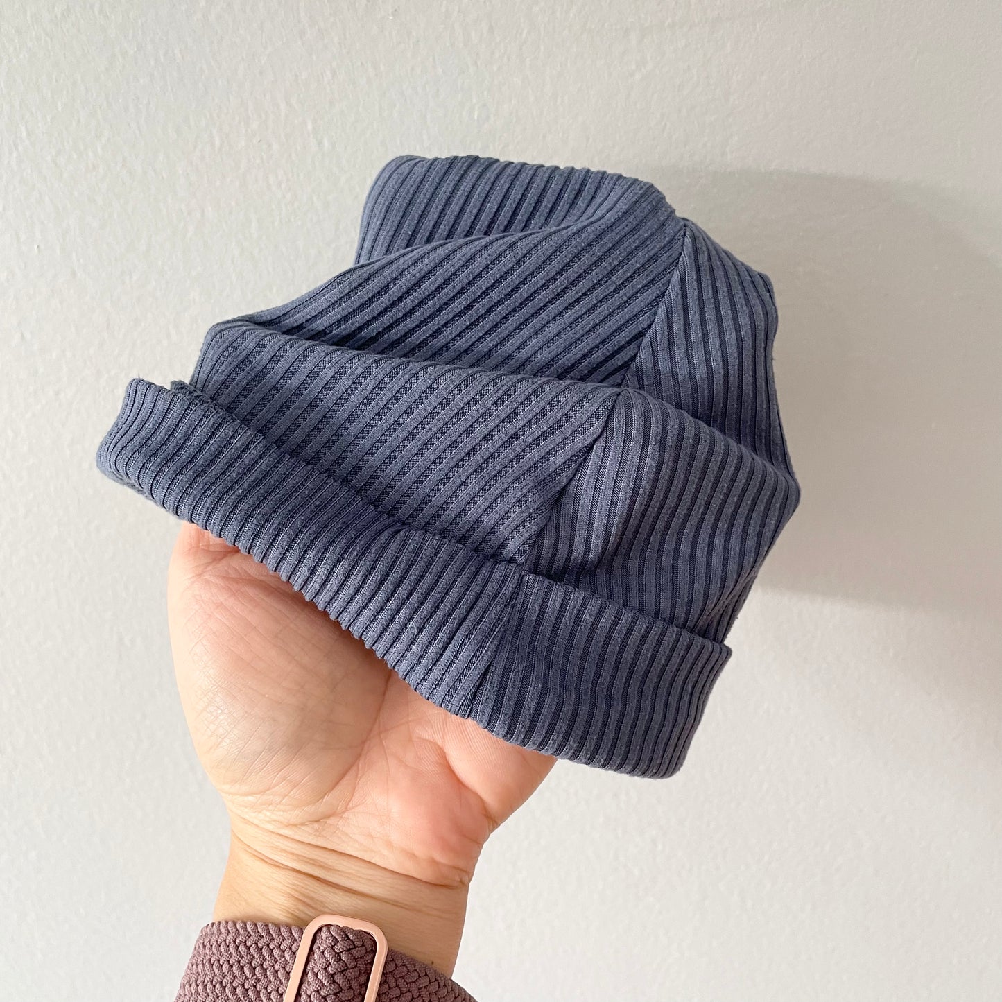 Chickpea / Knot beanie - Smokey blue / 12-24M