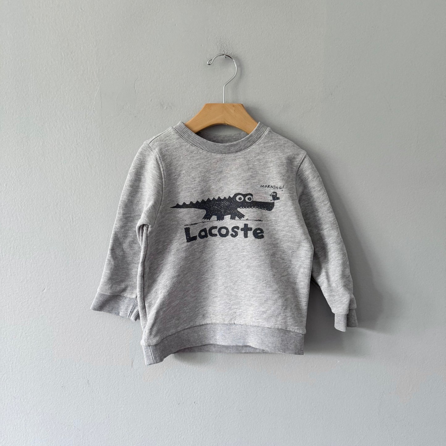 Lacoste / Light grey sweatshirt / 5Y