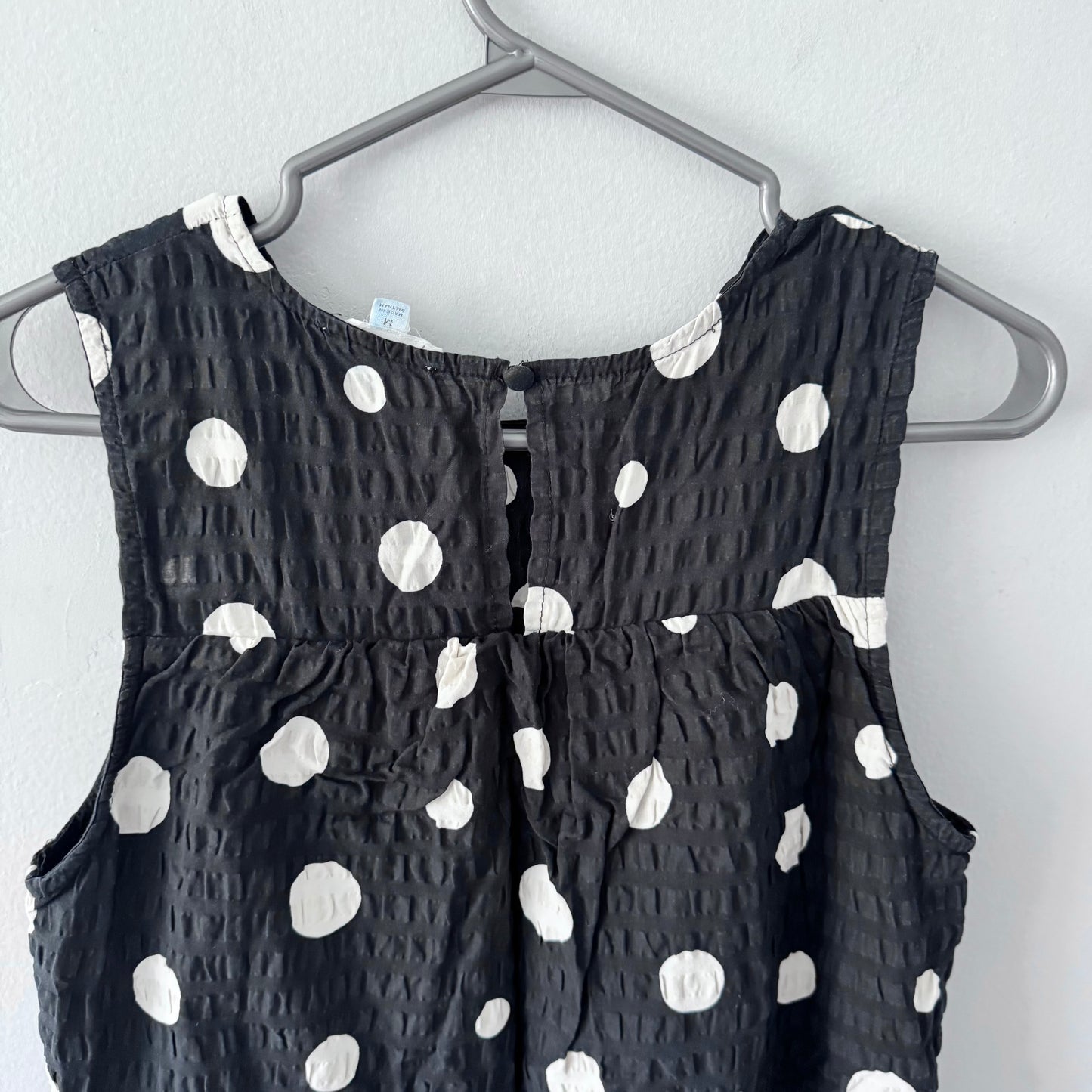 Au bord de la rivière / Robe noire à pois / Femme M