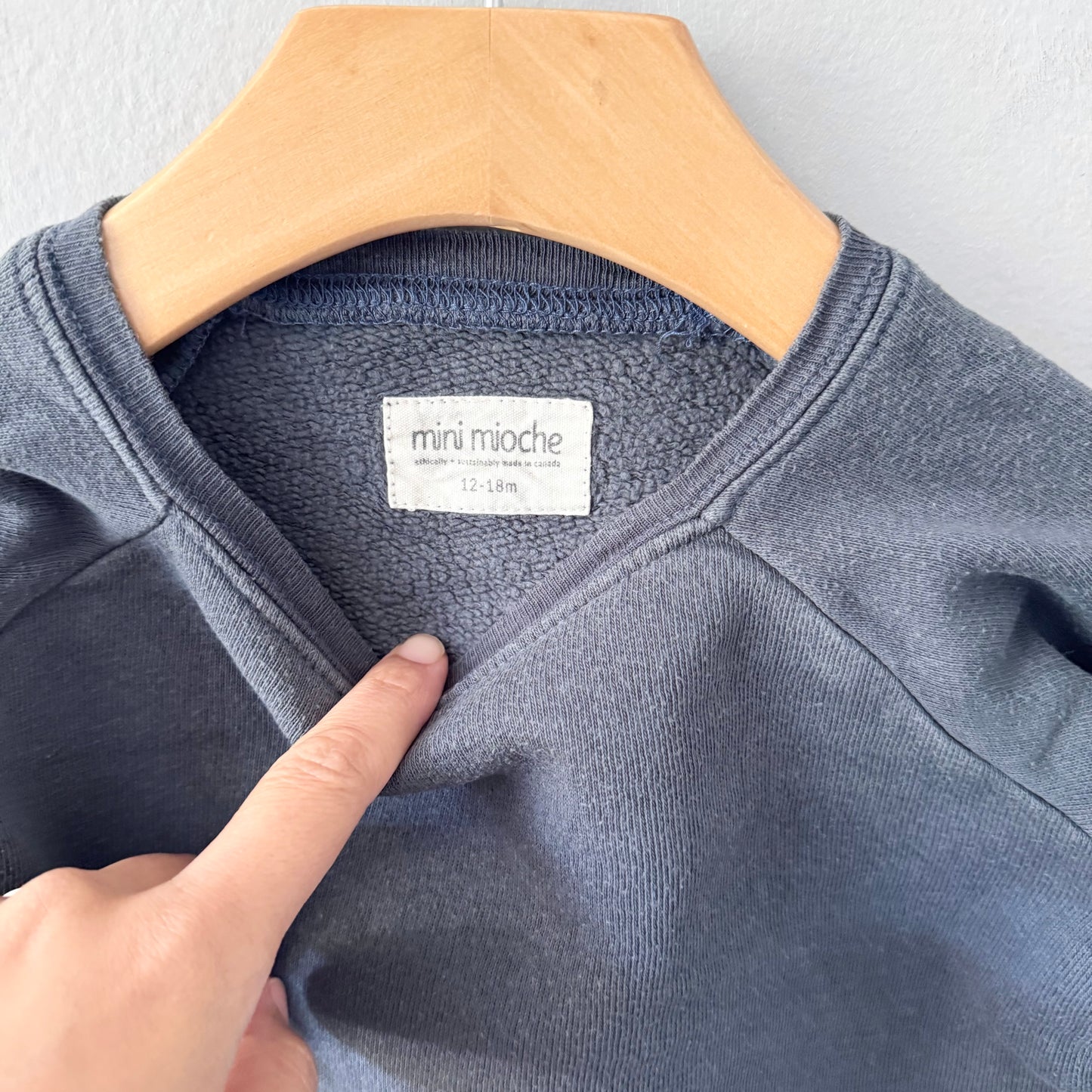 Mini mioche / Dark grey sweatshirt / 12-18M