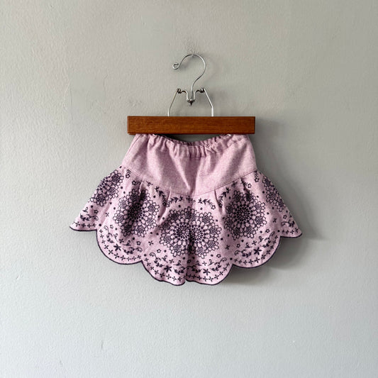Annasui Mini / Purple wool skort / 12-18M