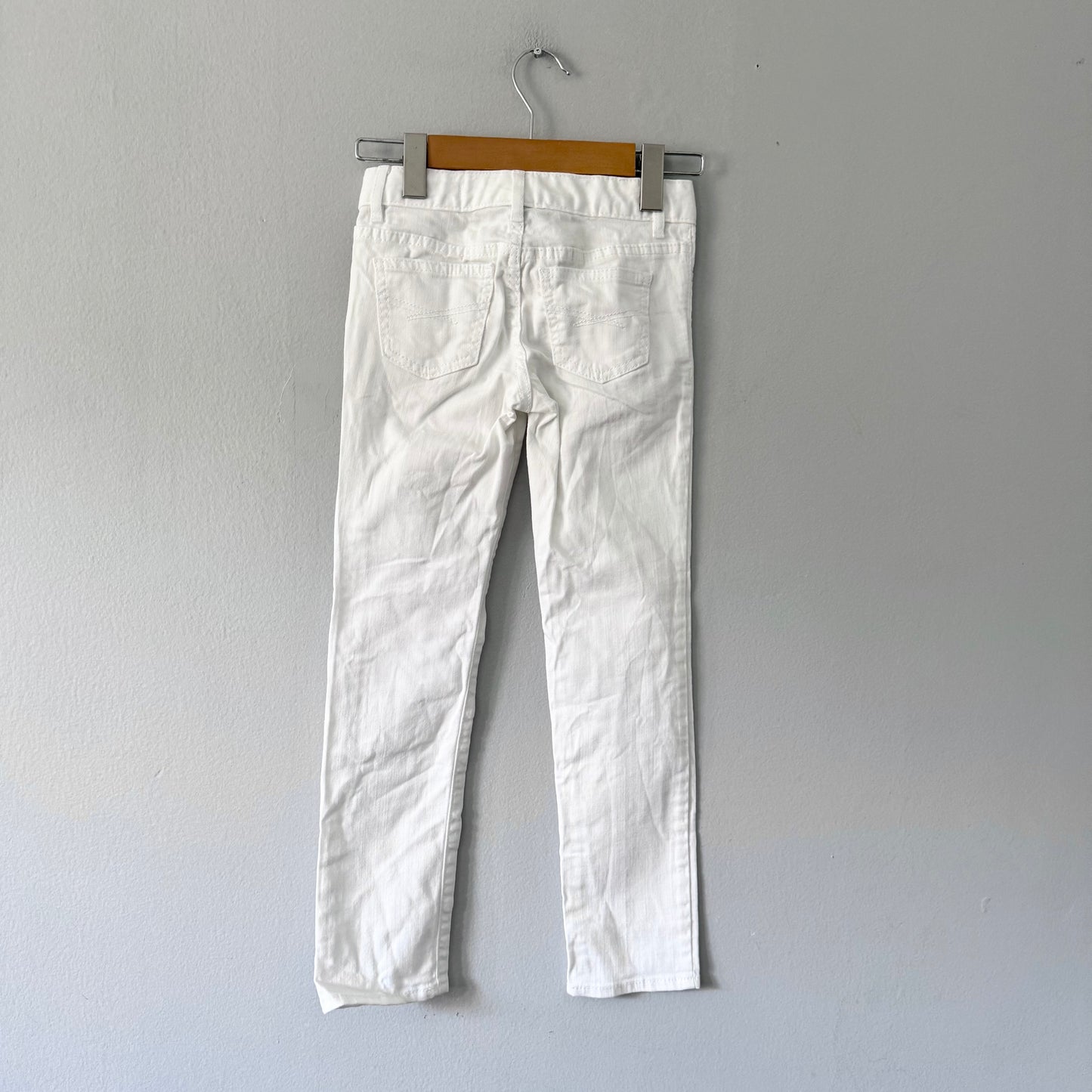 Gap / White stretch denim / 7Y