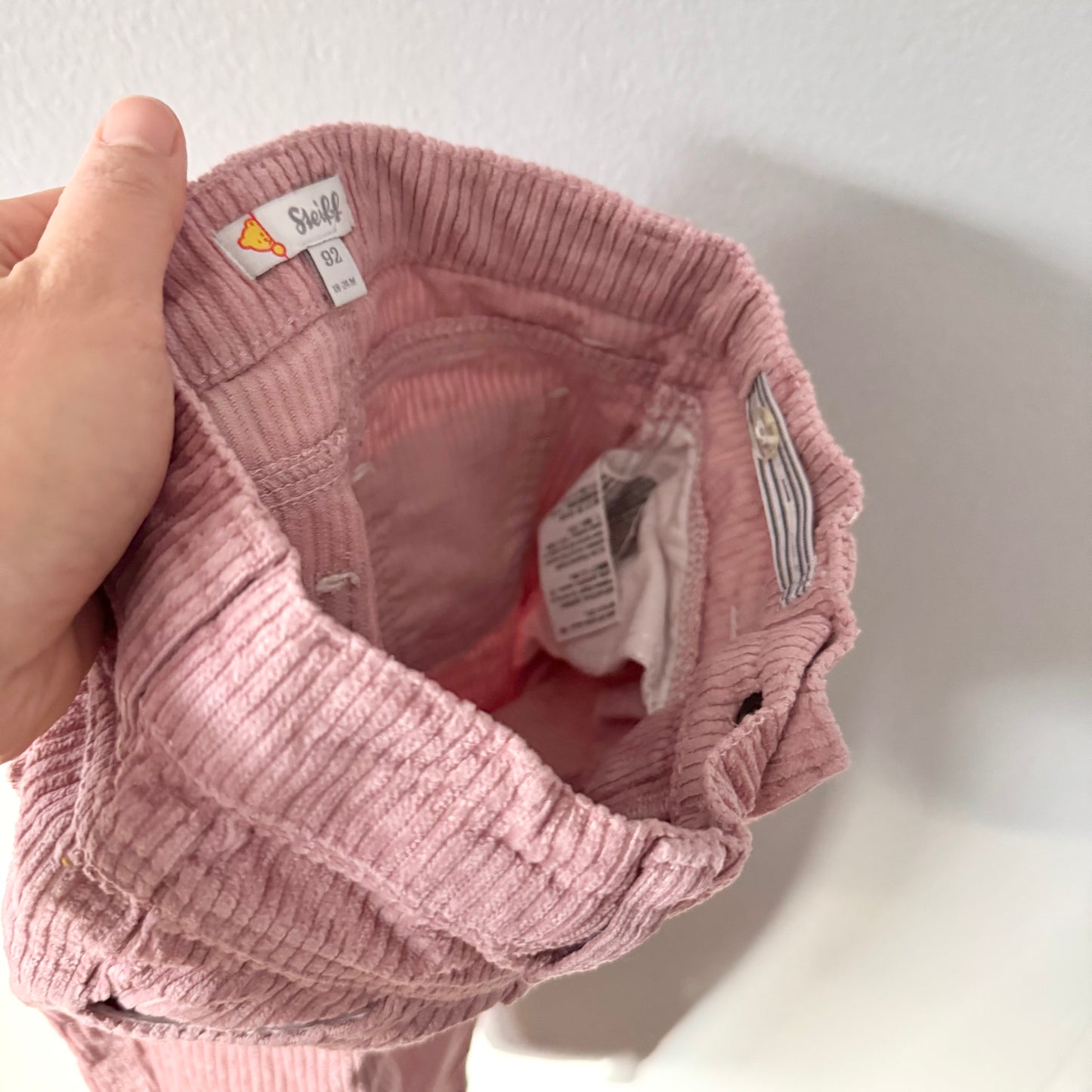 Steiff / Smokey pink corduroy pants / 18-24M