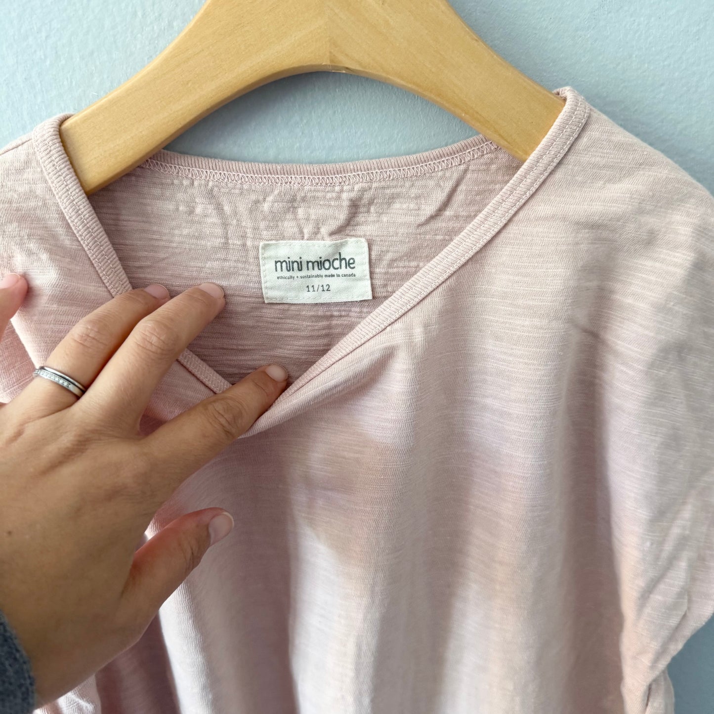 Mini mioche / Light pink short sleeve / 11-12Y