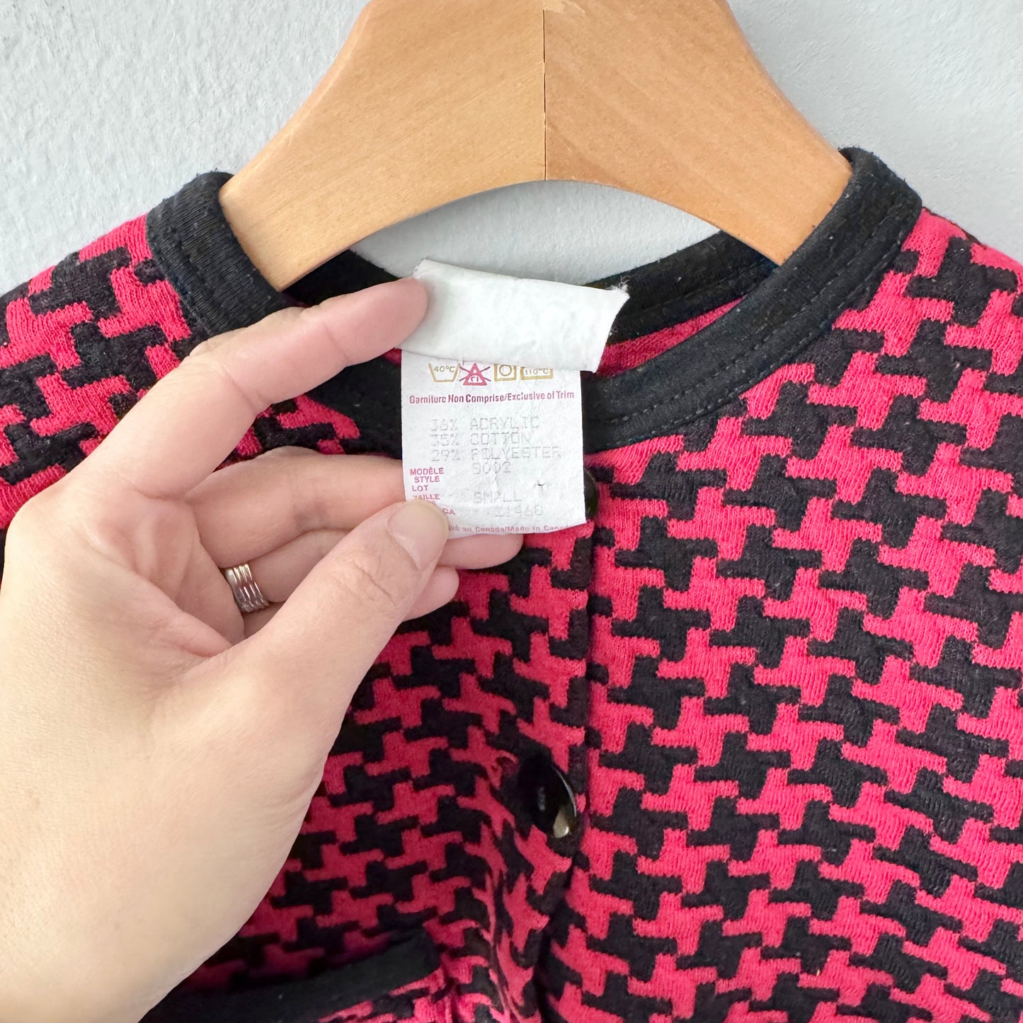Vintage / Papaya Club red black jacket / 12-24M