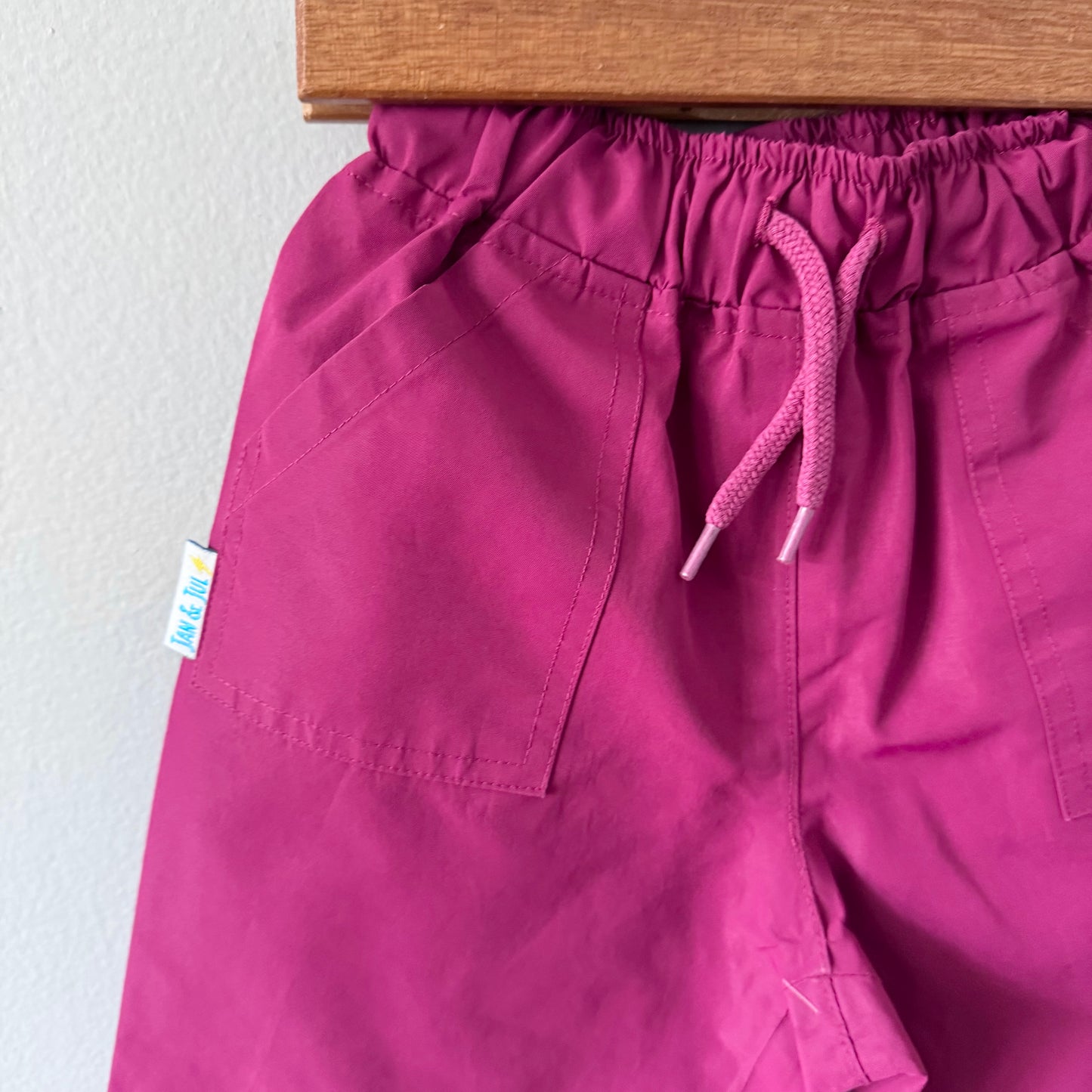 Jan & Jul / Plum rain pants / 2T