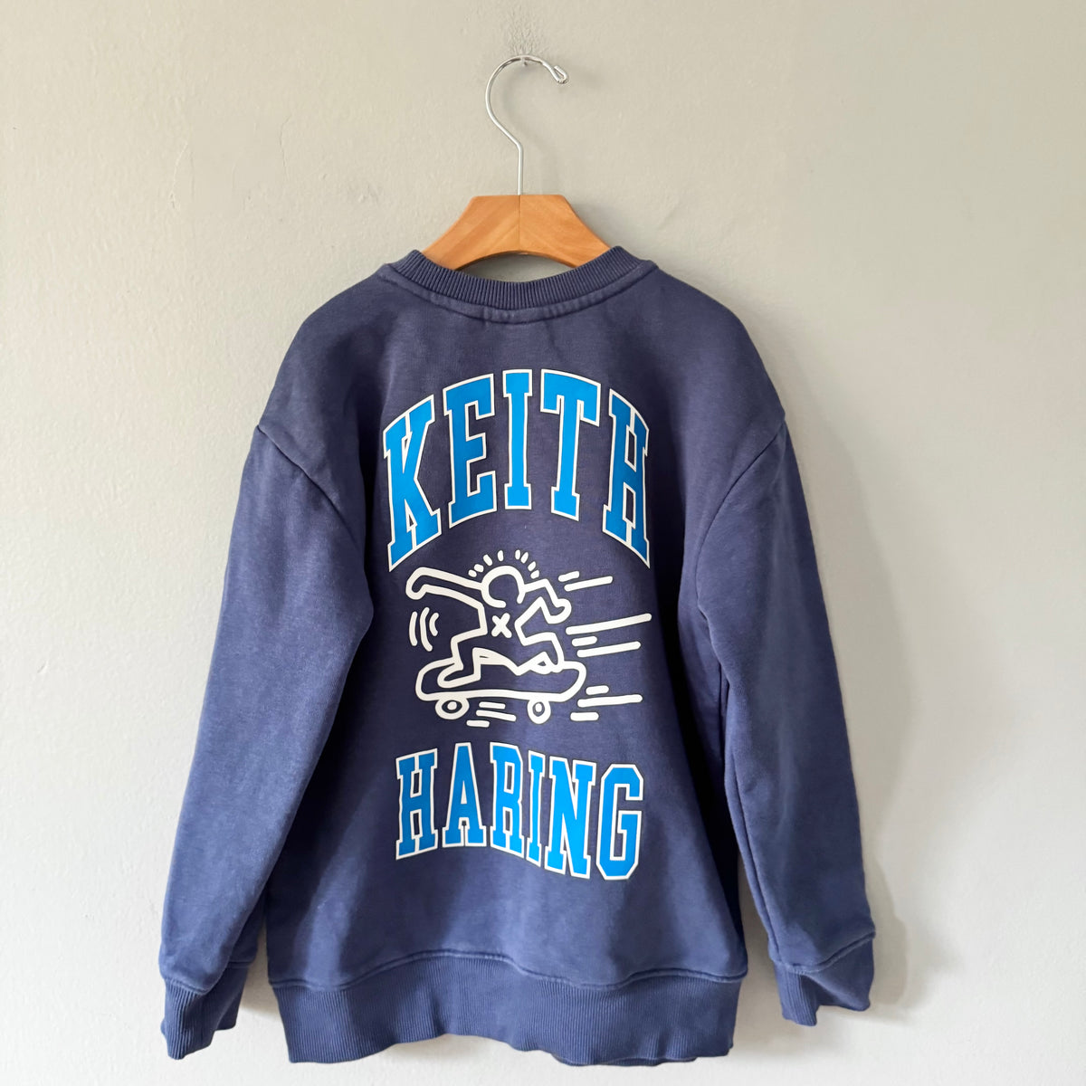Keith Haring / Navy sweatshirt / 7-8Y
