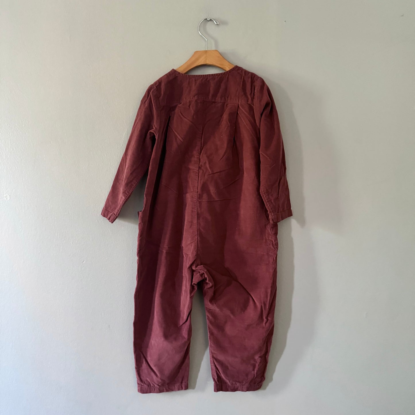 Petits Vilains / Brown corduroy jumpsuit / 4-5Y