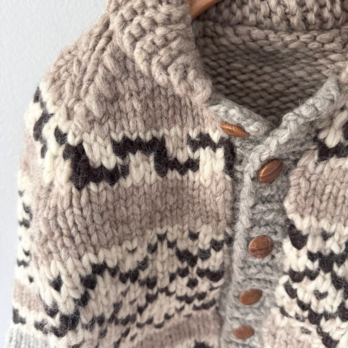 Handmade / Wool knit jacket / 4-5Y
