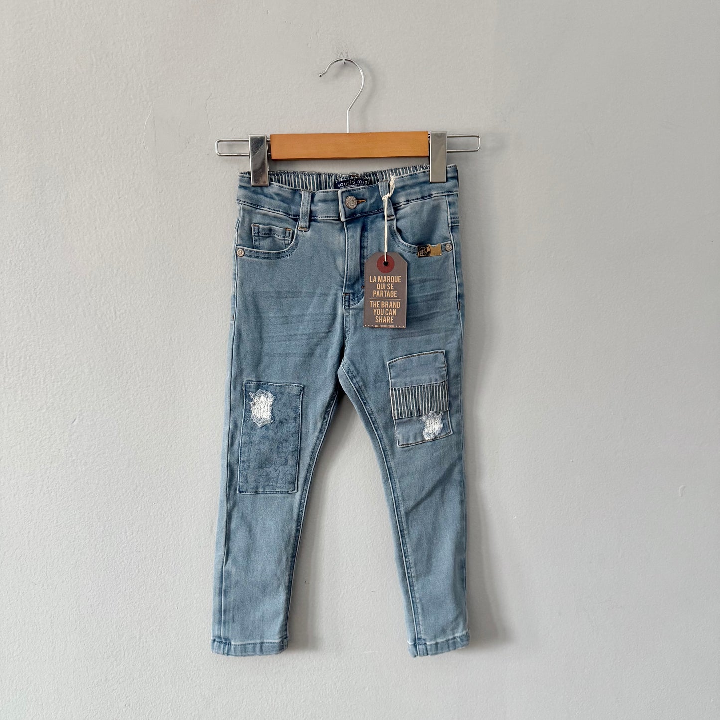 Souris Mini / Stretch denim / 4T - New with tag