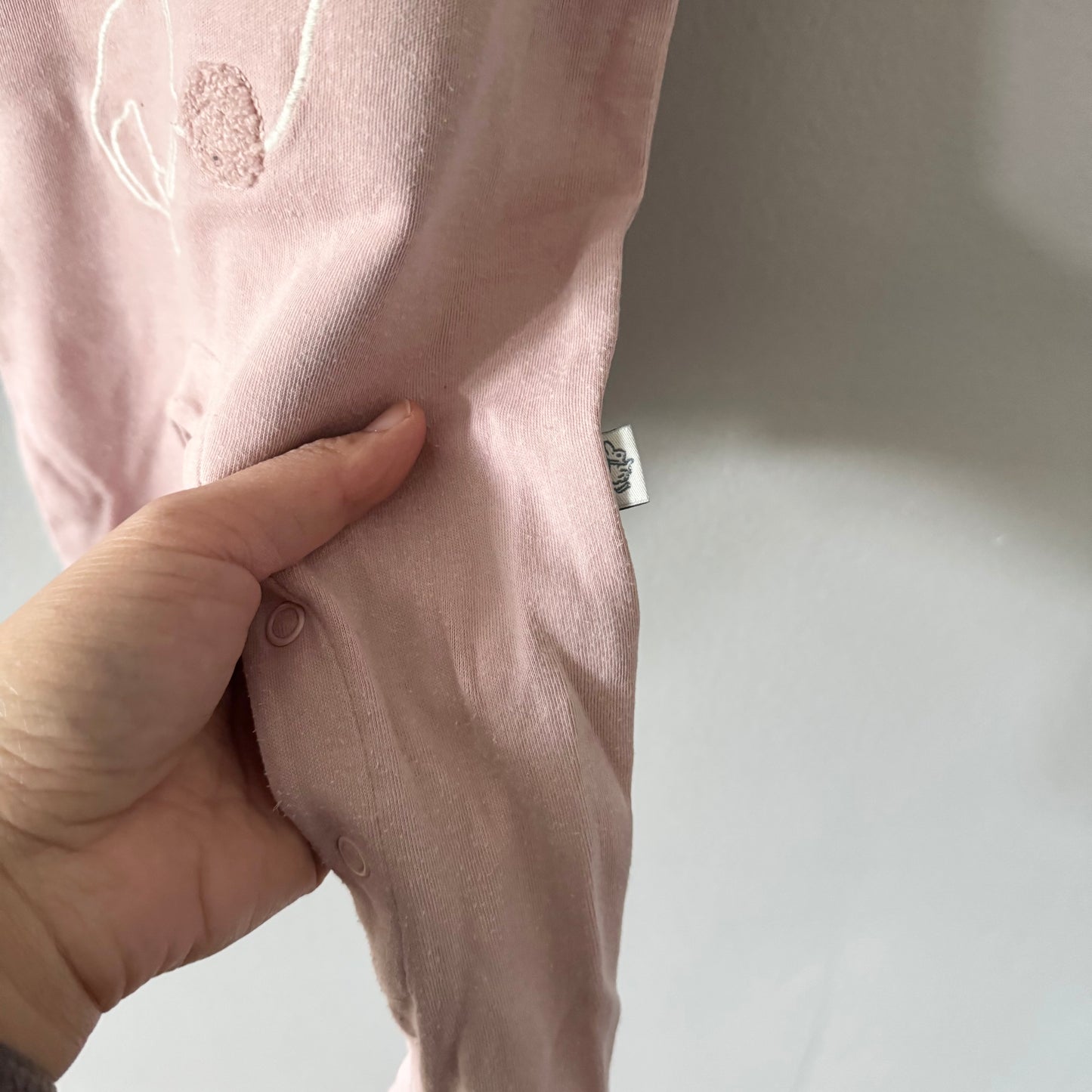 M&S / Pink Peter Rabbit romper / 6-9M