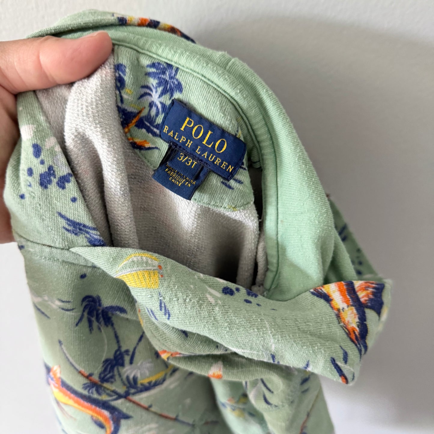 Polo Ralph Lauren / Light green hoodie / 3Y