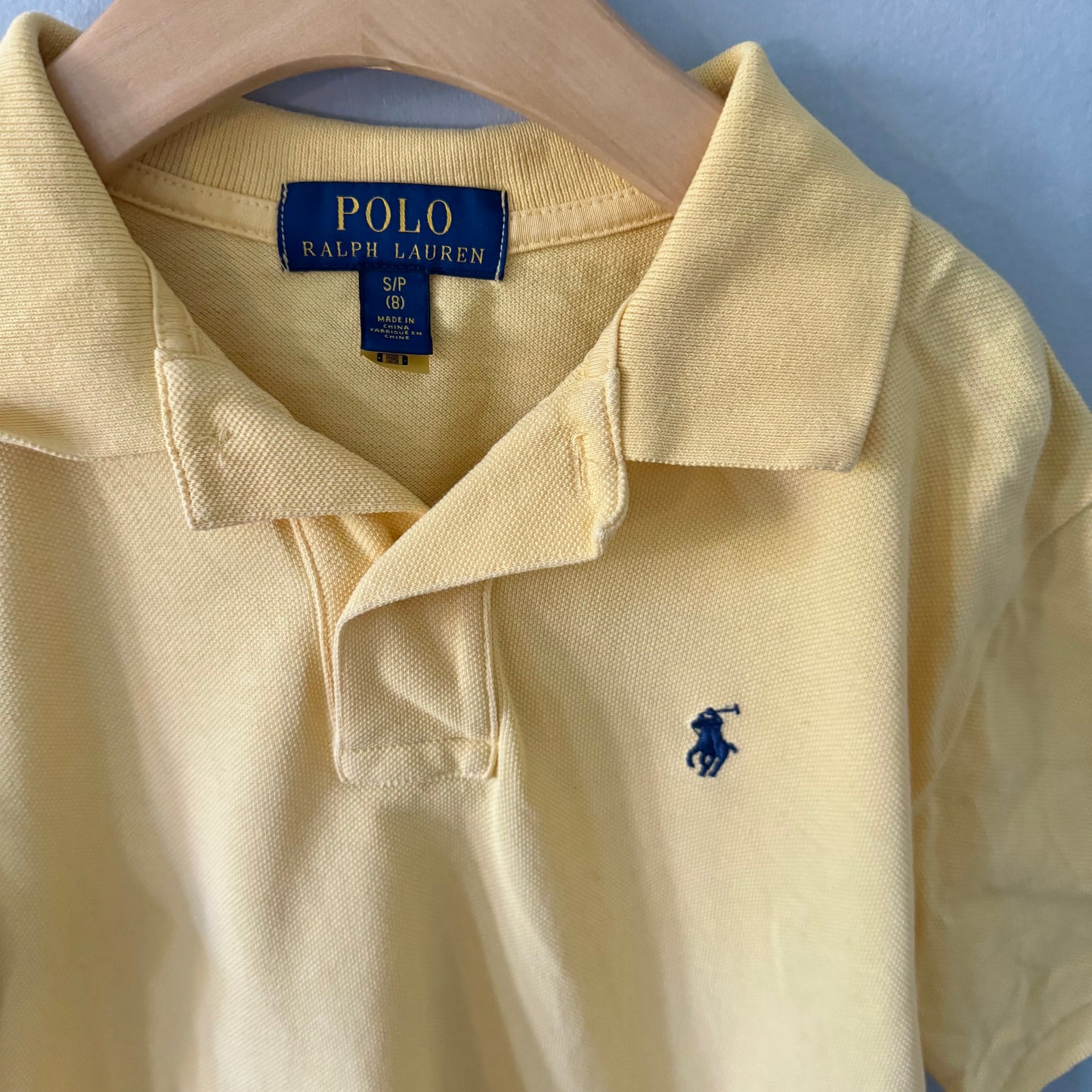 Polo Ralph Lauren / Light yellow polo shirt / 8Y
