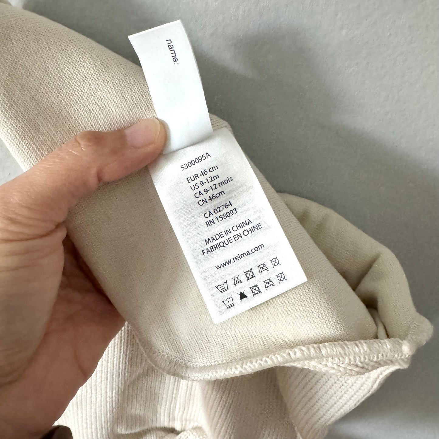 Reima / Nassutus Balaclava Light beige / 9-12M - New with tag