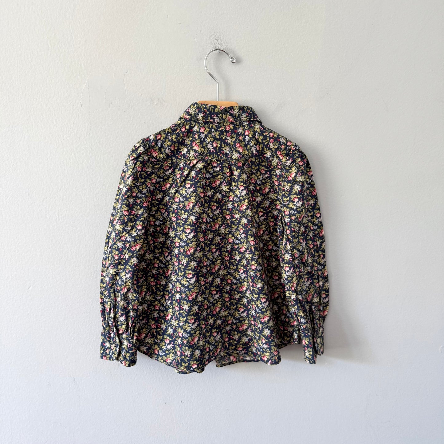 Polo Ralph Lauren / Black x rose girl dress shirt / 5Y