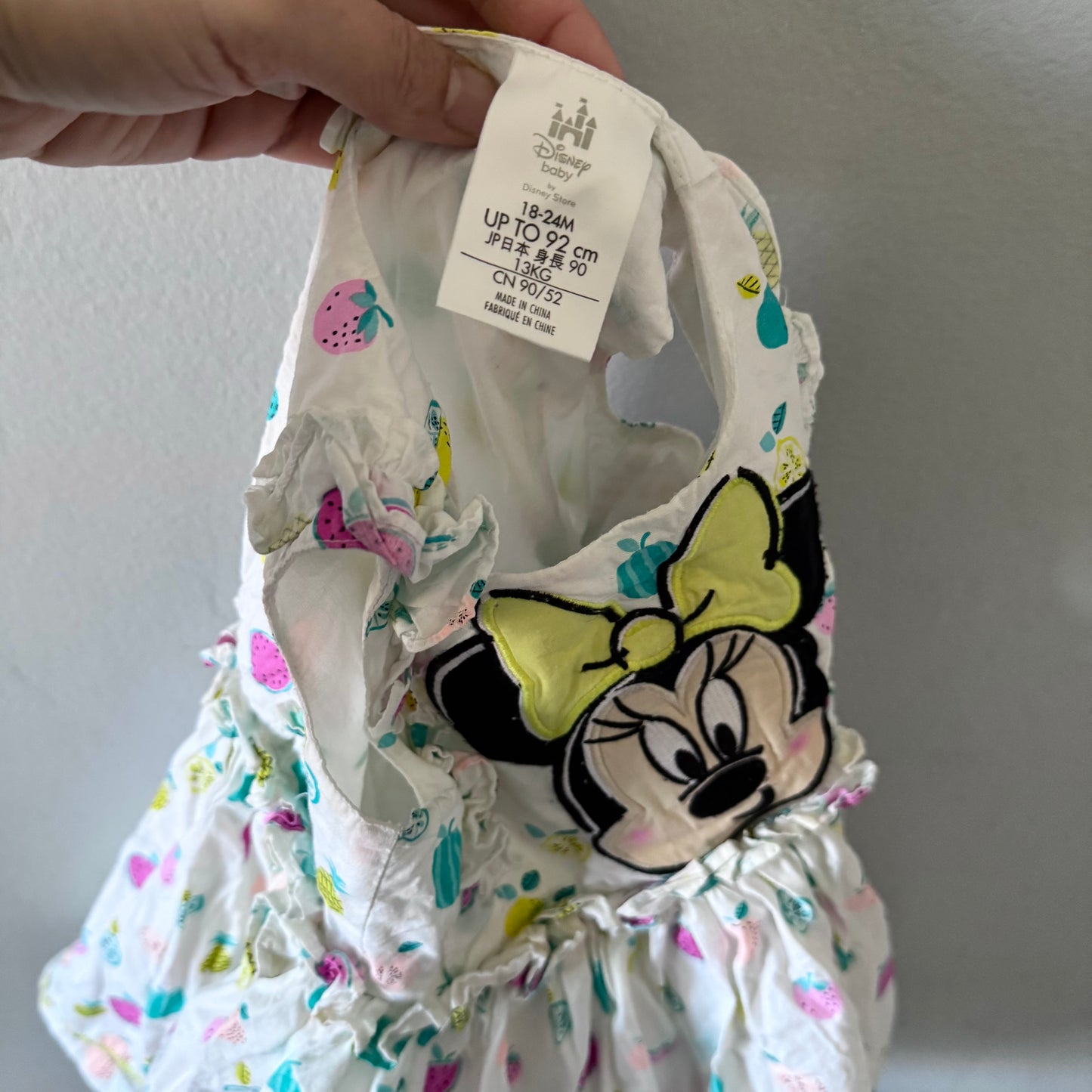 Disney Store / Robe d'été blanche avec chemise - Minnie / 18-24 mois