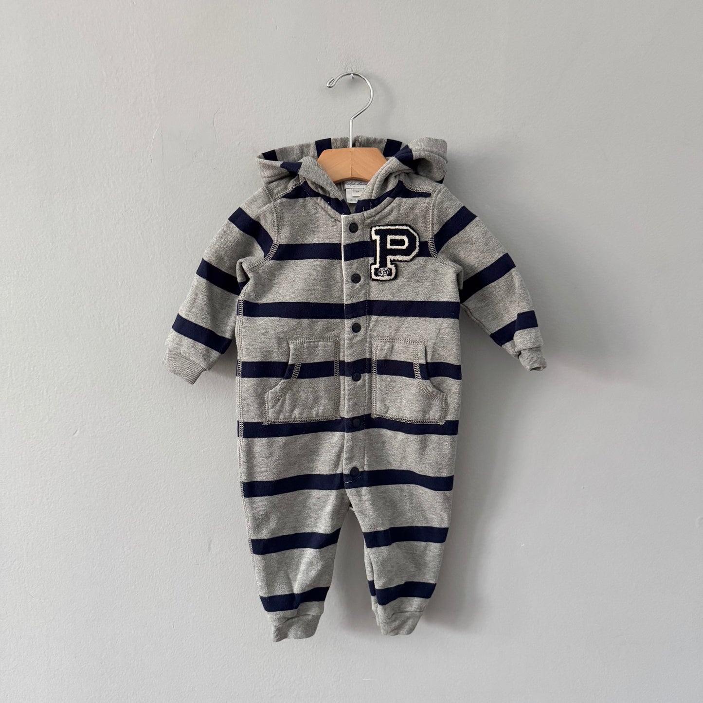 Polo Ralph Lauren / Striped crew romper / 6M