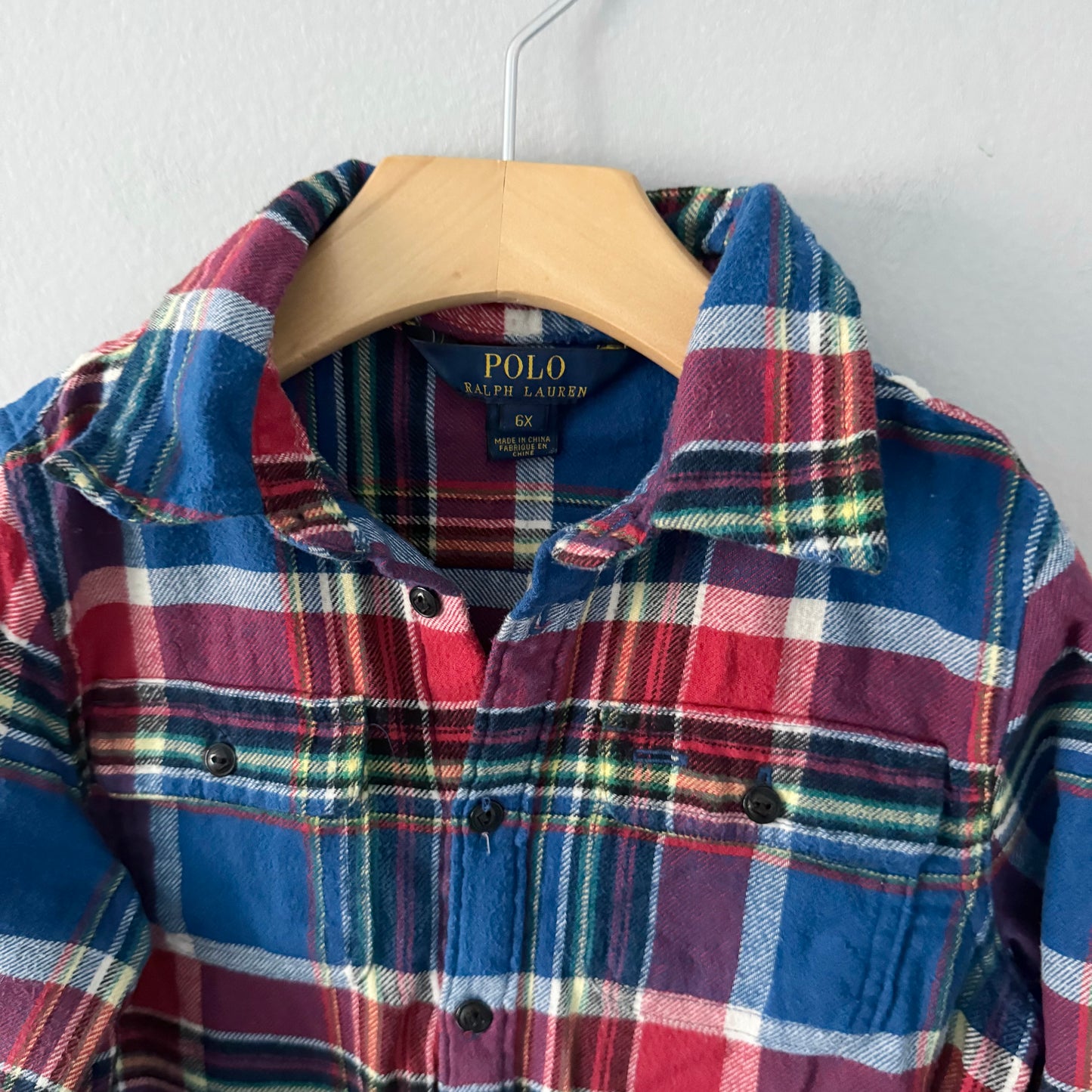 Polo Ralph Lauren / Flannel dress / 6Y