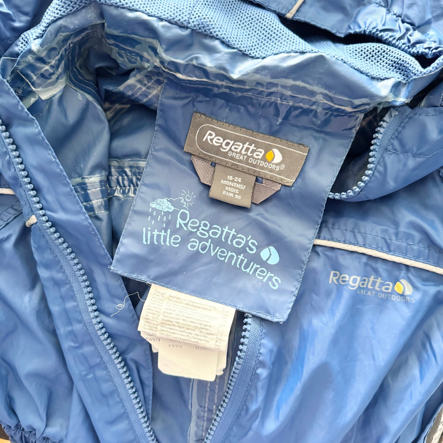 Regatta / Blue rain suit / 18-24M