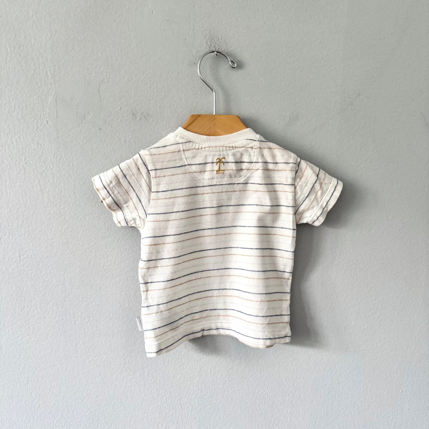 Noppies / White stripe T-shirt / 4-6M