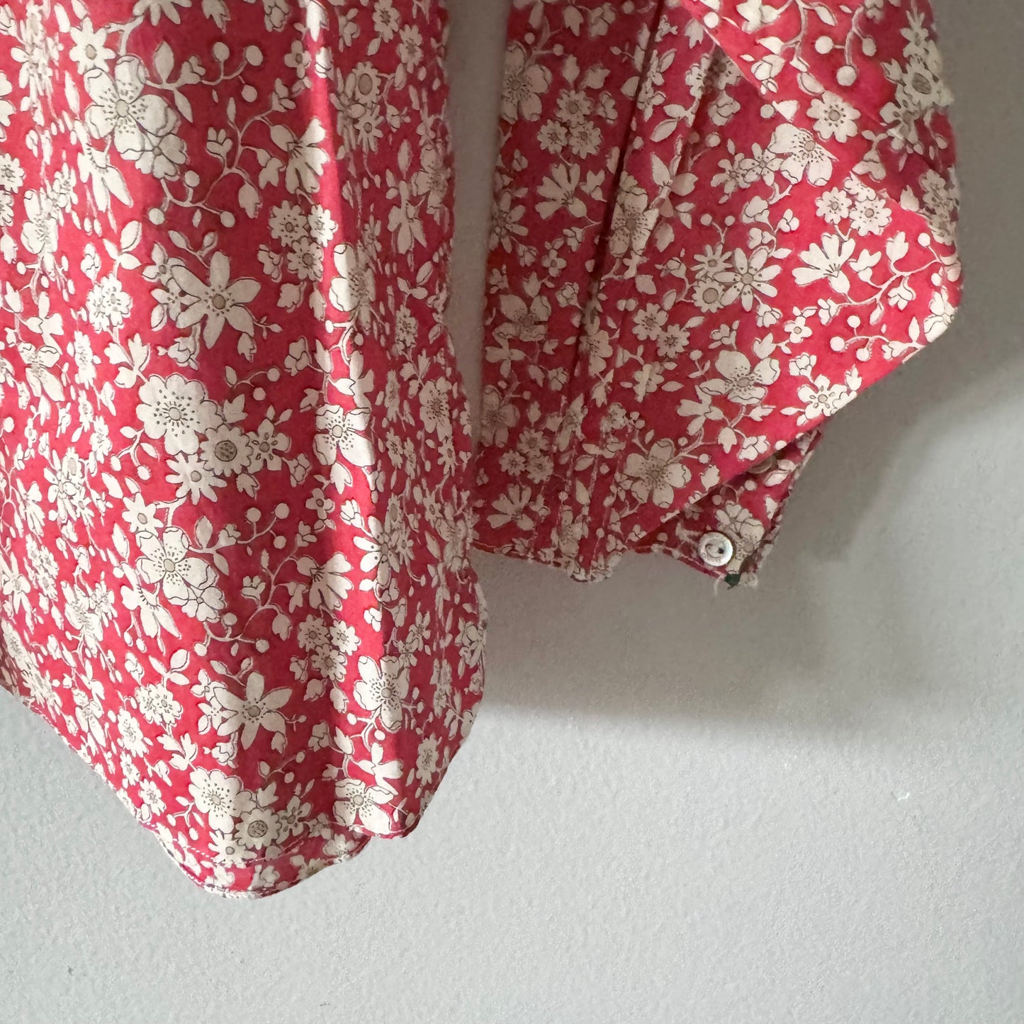 Jacadi / Red x floral long sleeve blouse / 36M