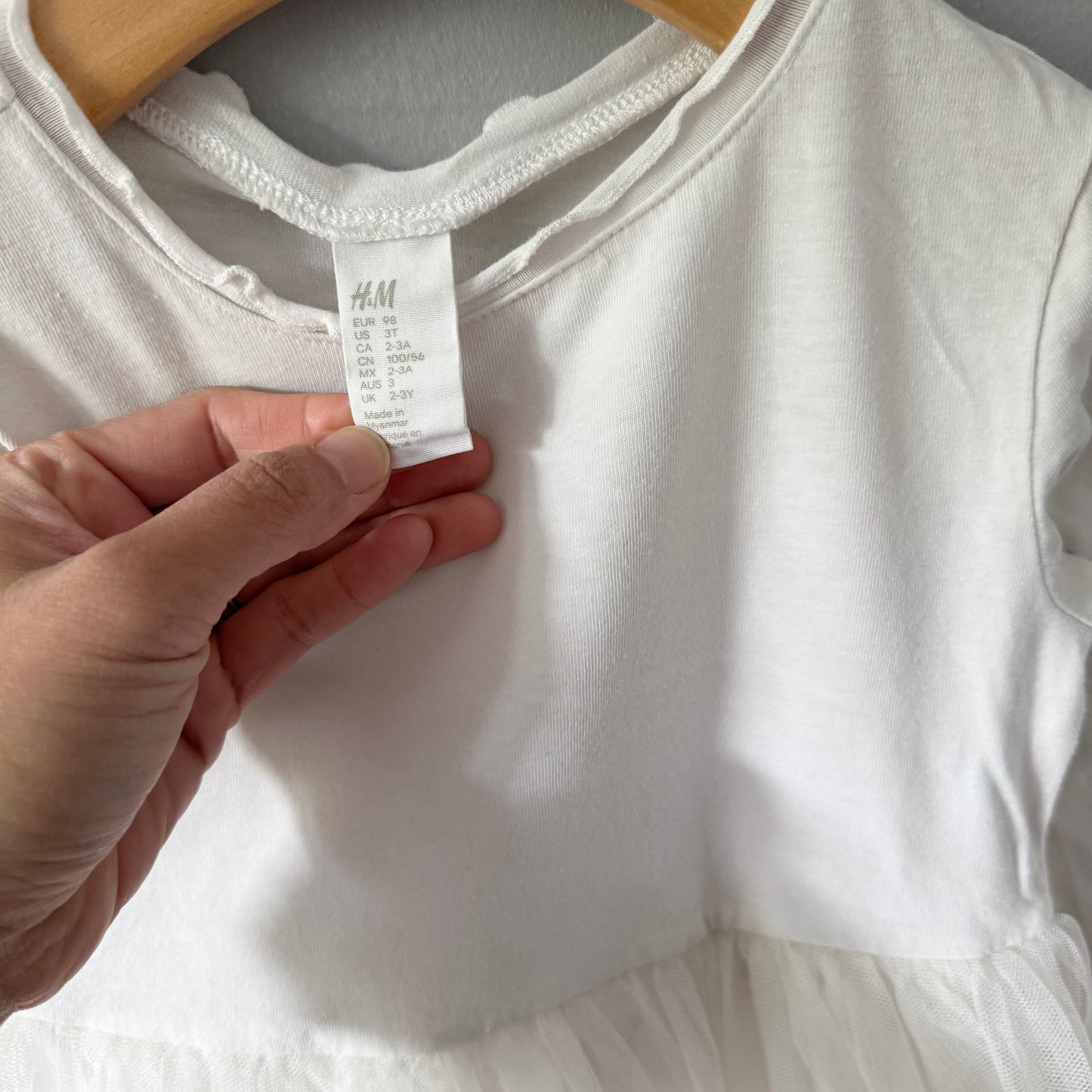 H&M / White tutu dress / 2-3Y