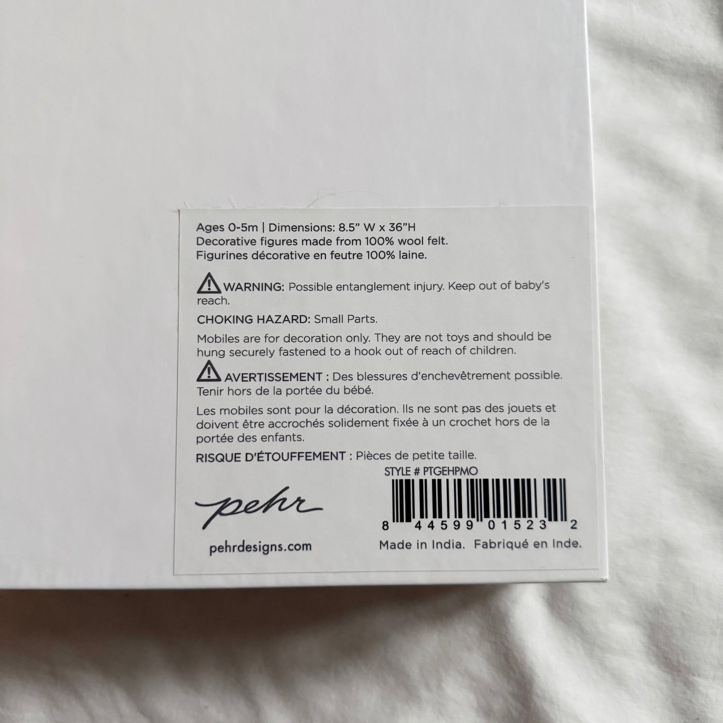 Pehr / Pull toys hoop mobile