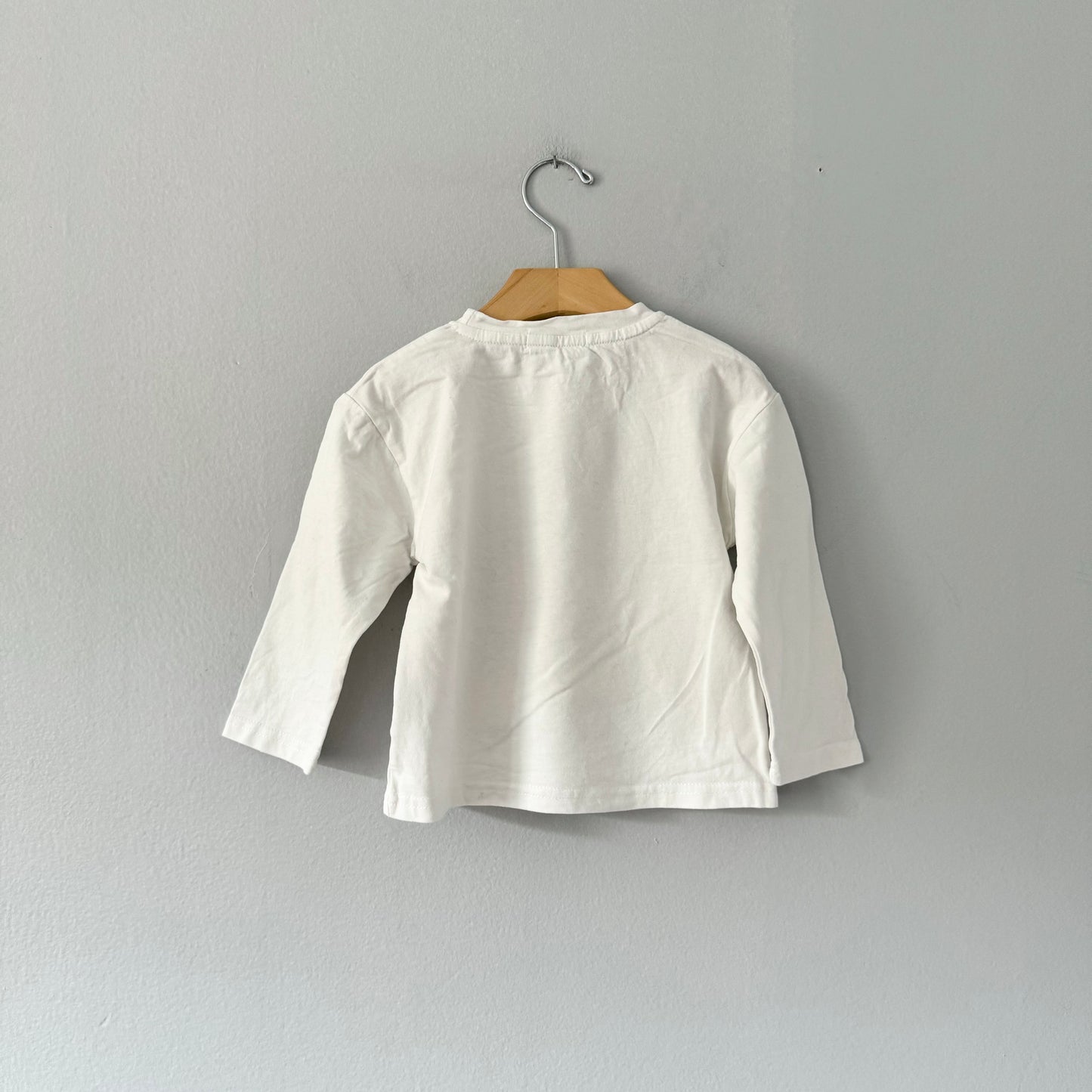 Ukey Baby / Mickey white long sleeve T-shirt / 5Y