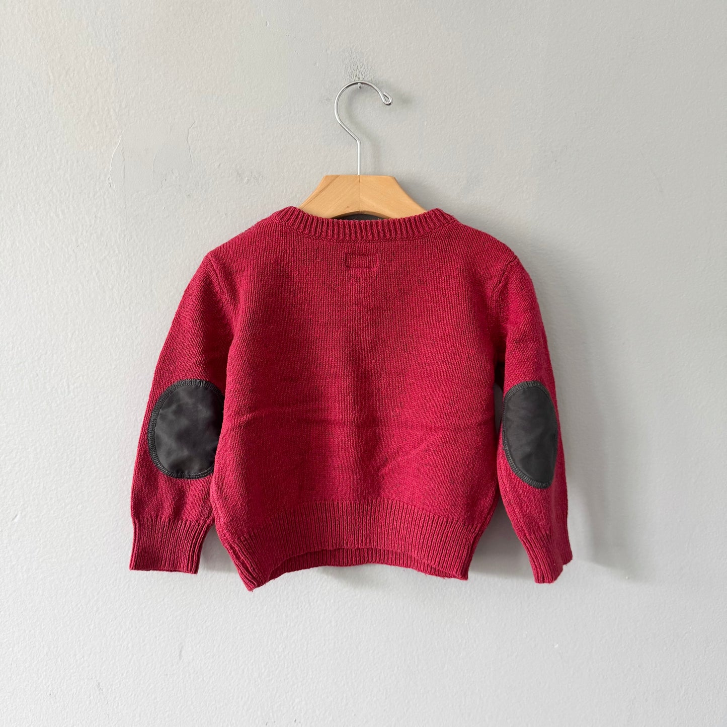 Hatley / Red x moose knit pullover / 2Y