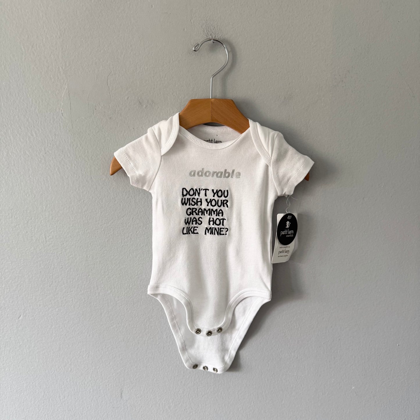 Petit lem / White onesie / 3M - New with tag