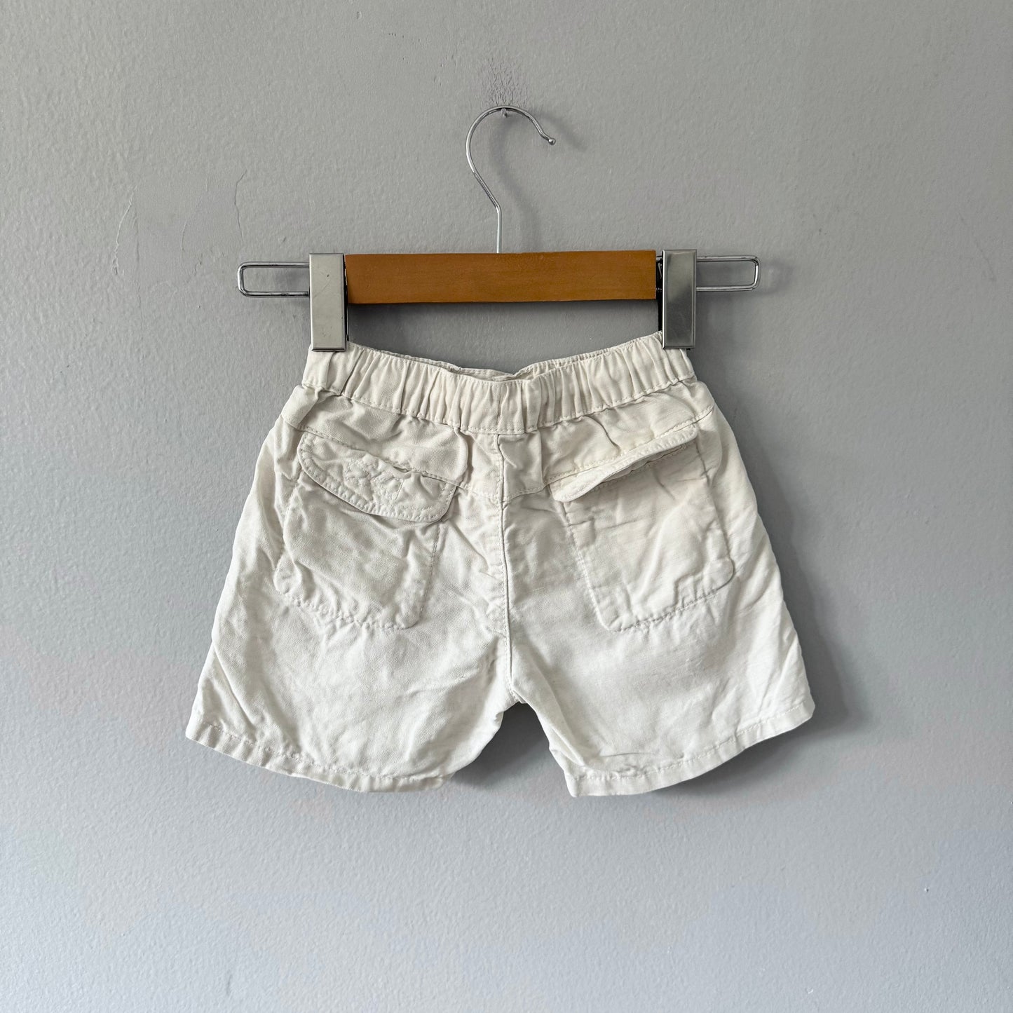 Zara / Short en coton blanc / 18-24M