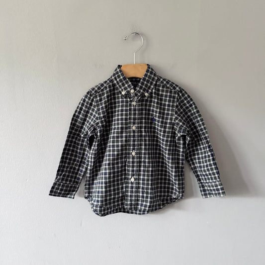 Polo Ralph Lauren / Green navy checked shirt / 2T