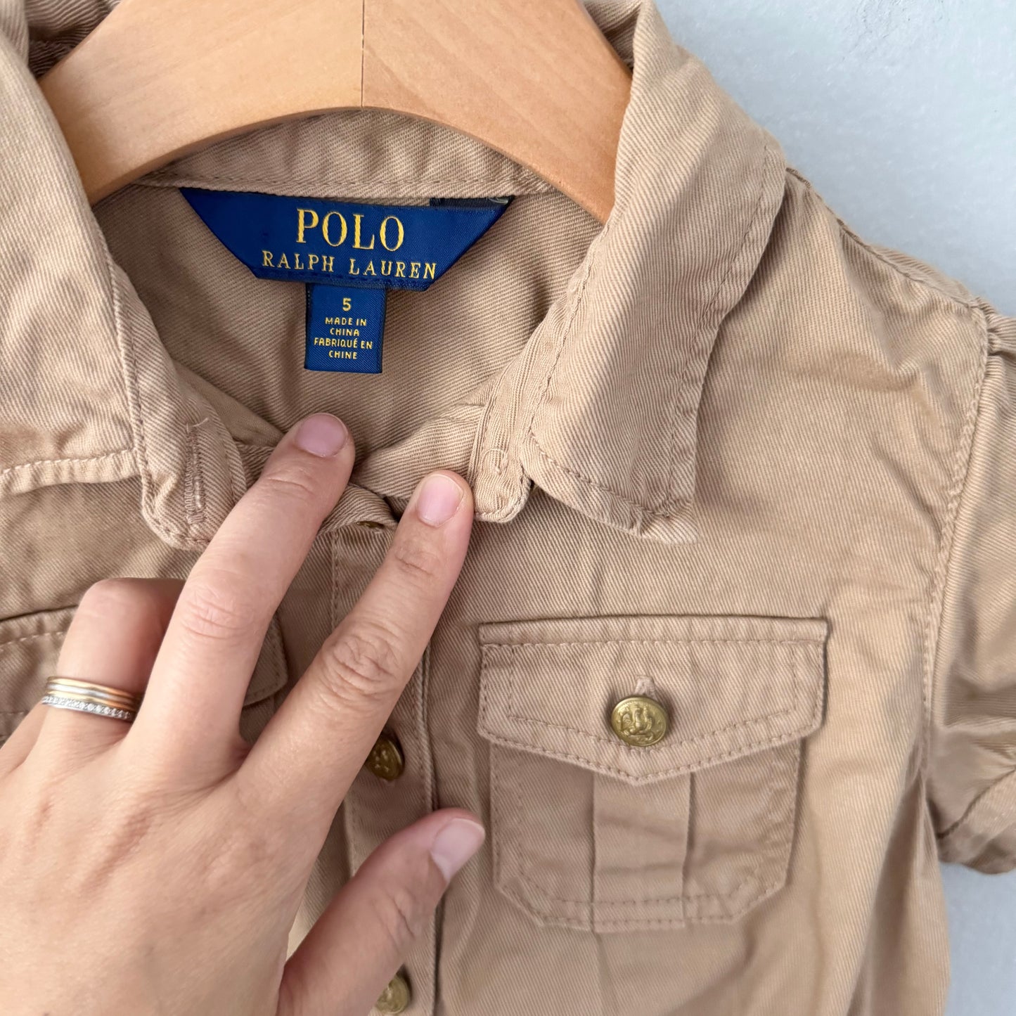 Polo Ralph Lauren / Light brown dress / 5Y