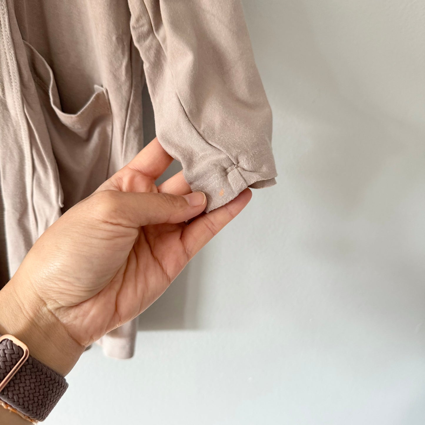Jax & Lennon / Beige bamboo rayon cardi / 3-4Y