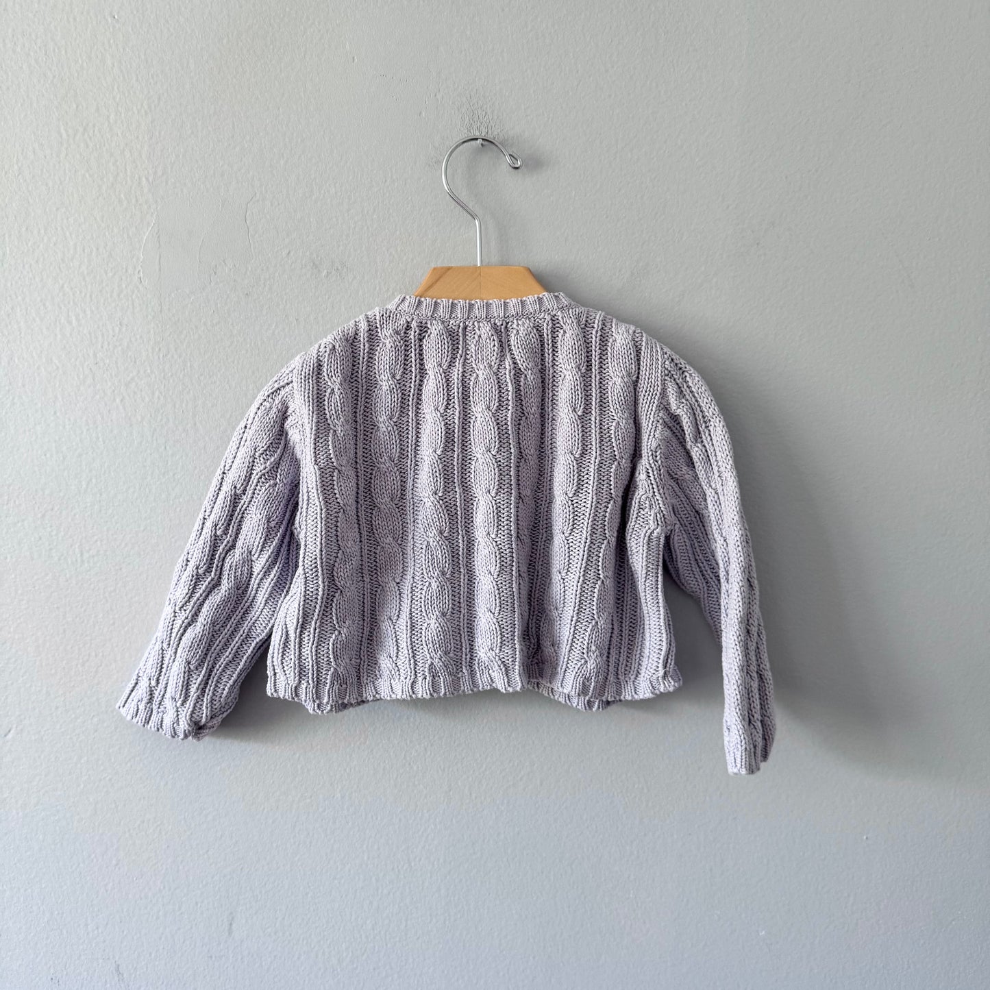 Gap / Light purple cotton cardigan / 6-12M