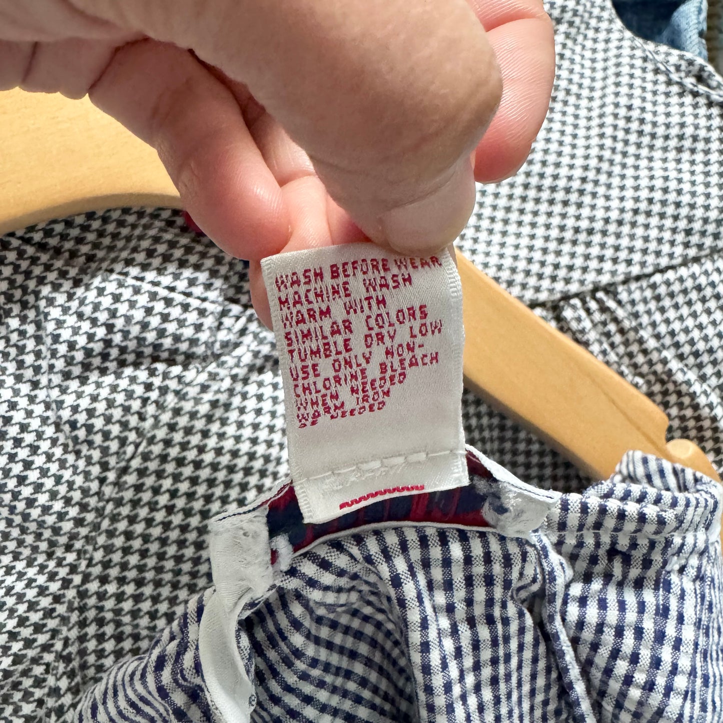 Vintage / Copper Key gingham dress / 2T
