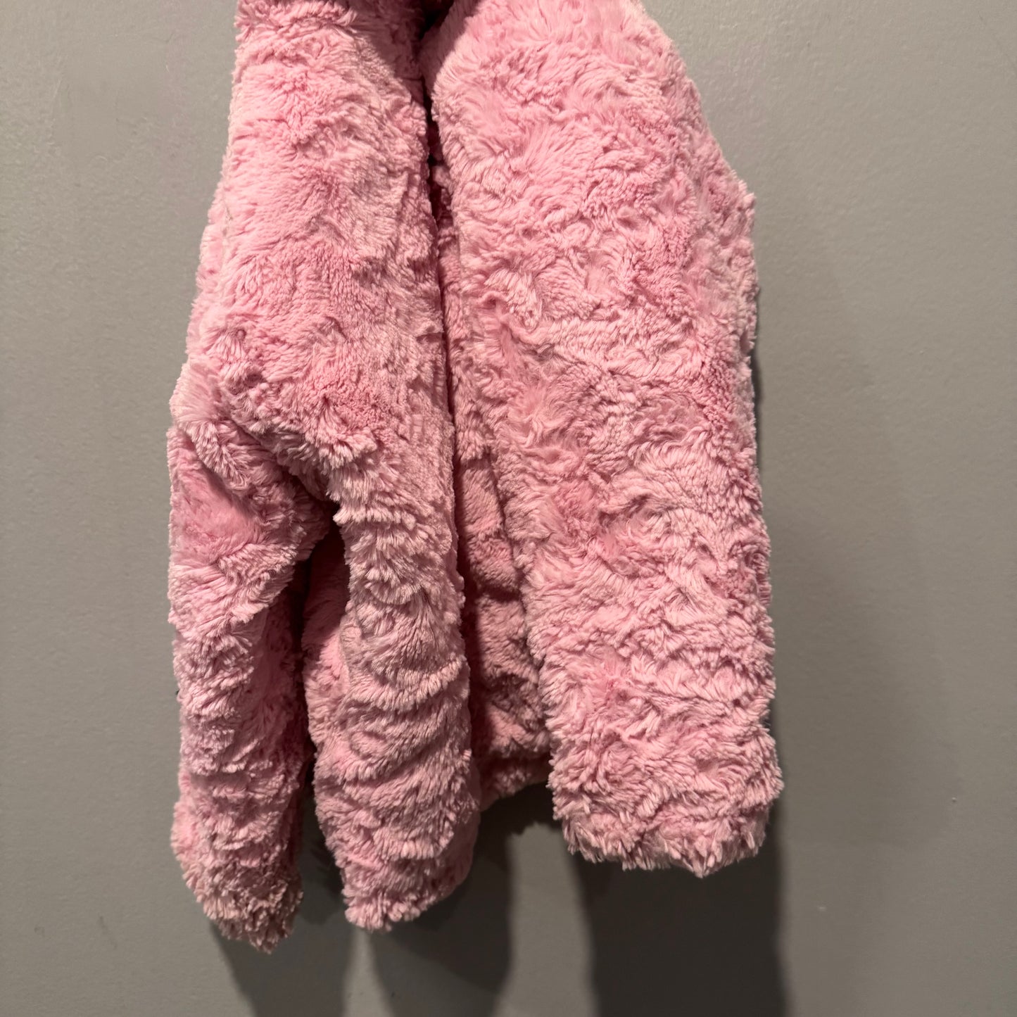 The North Face / Pink sherpa x puffer reversible jacket / 4T