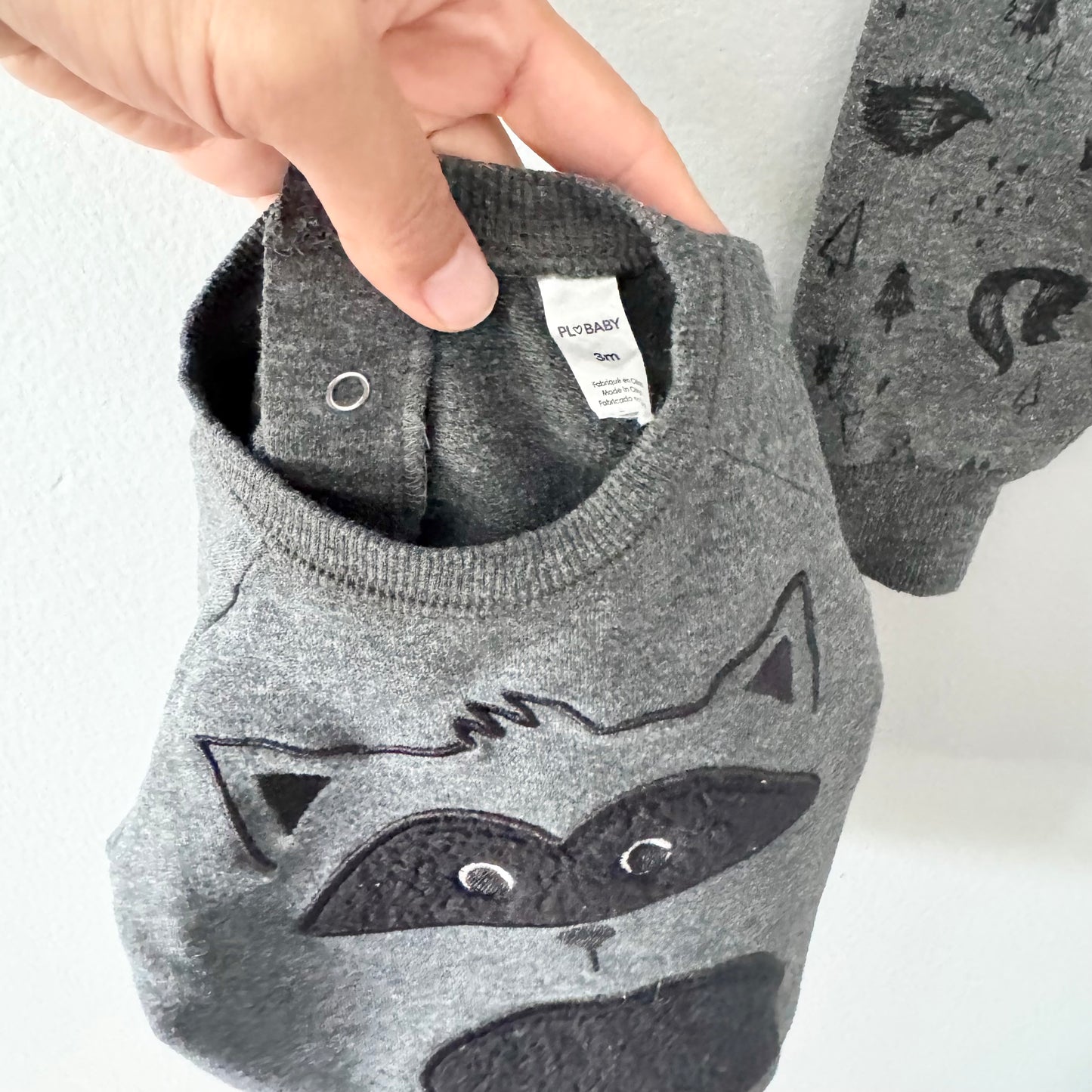 PL Baby / Dark grey crew set / 3M